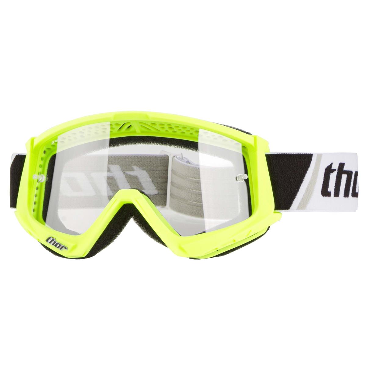 Thor MX Goggle Combat Flo Green/Black Anti-Fog