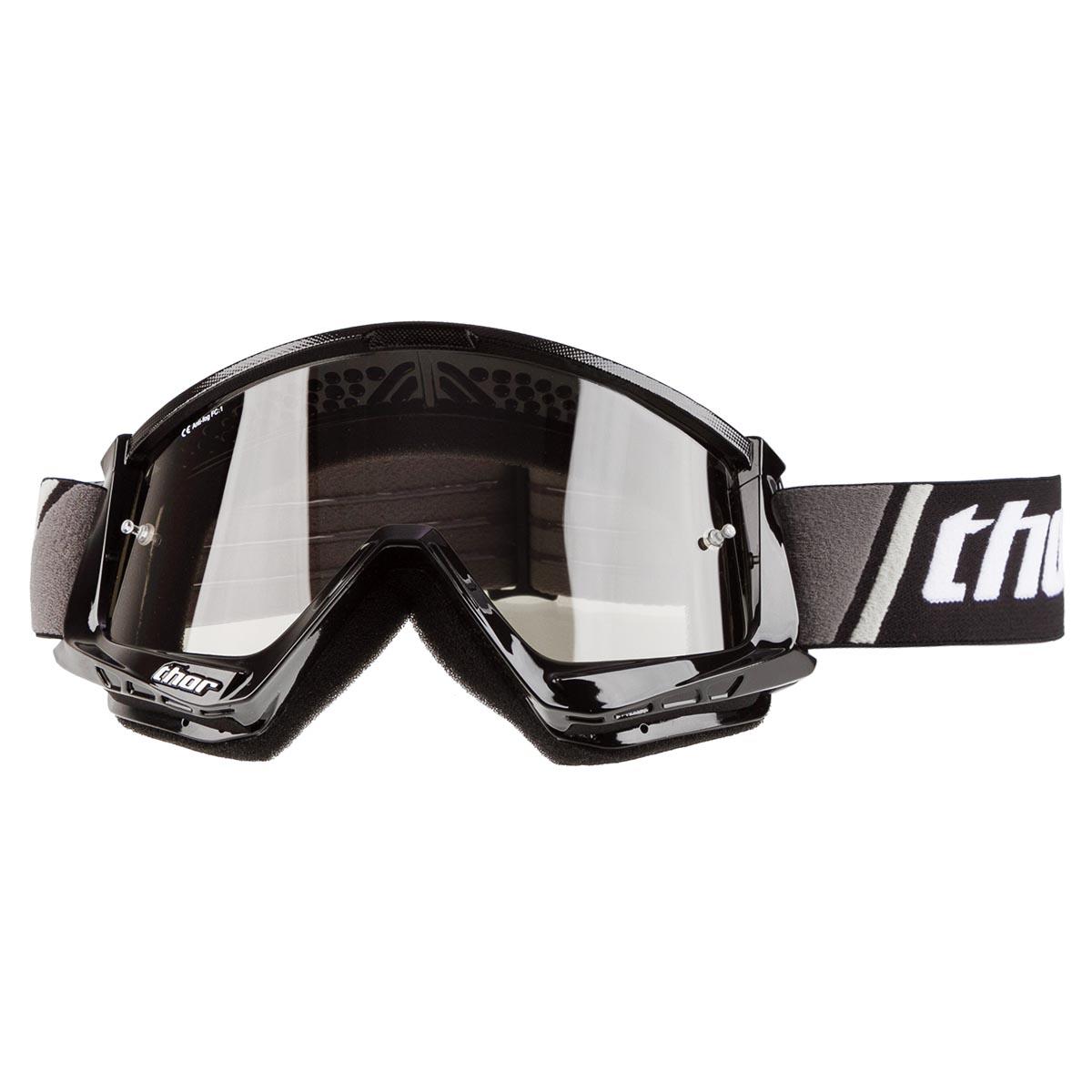 Thor MX Goggle Combat - Sand Black/White - Lens Brown Anti-Fog