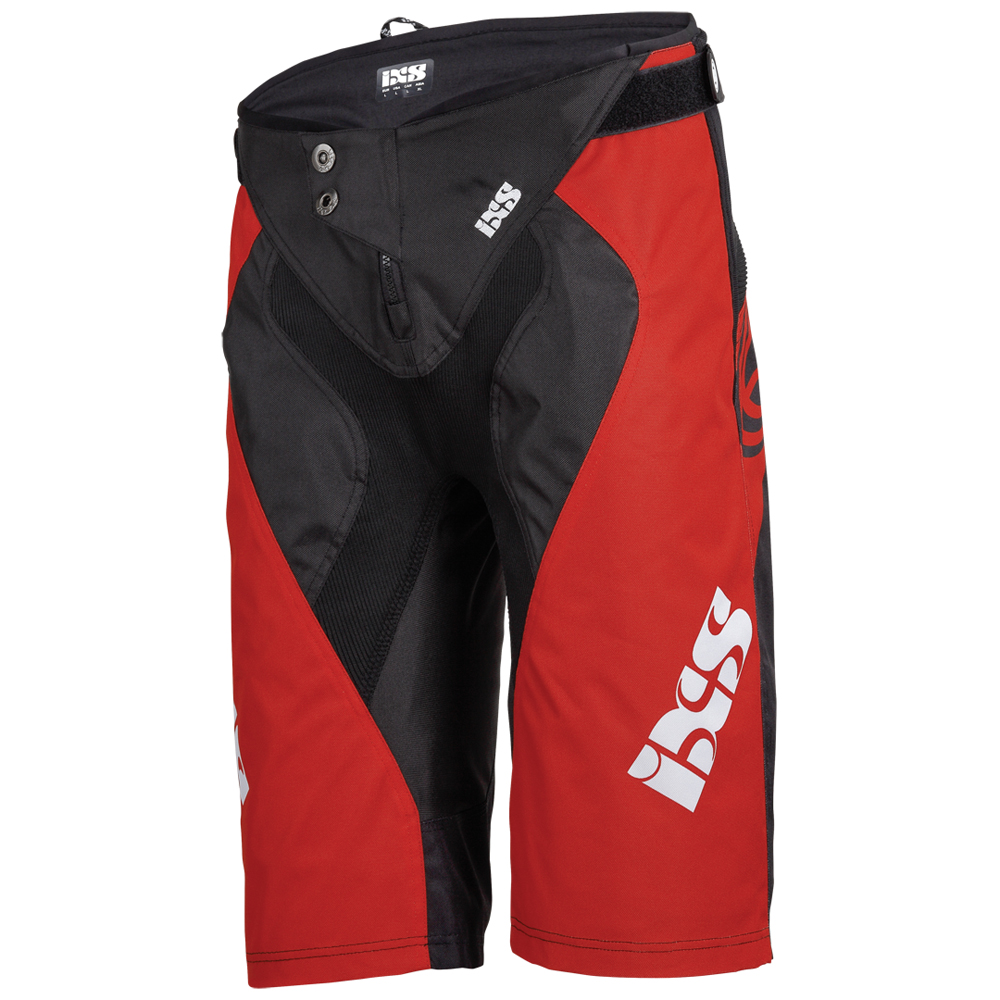 IXS Downhill Shorts Race 7.1 Fluo Red/Black - Worldcup Edition