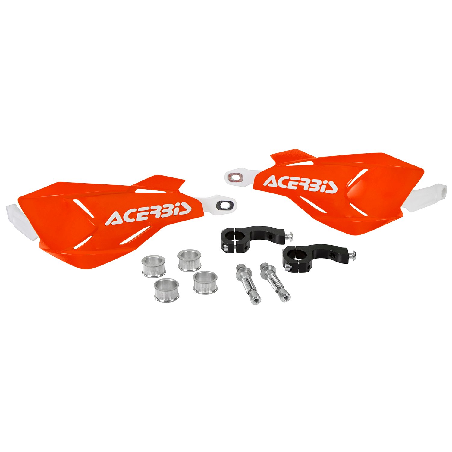 Acerbis Handguards X-Factory Orange/White, Incl. Mounting Kit