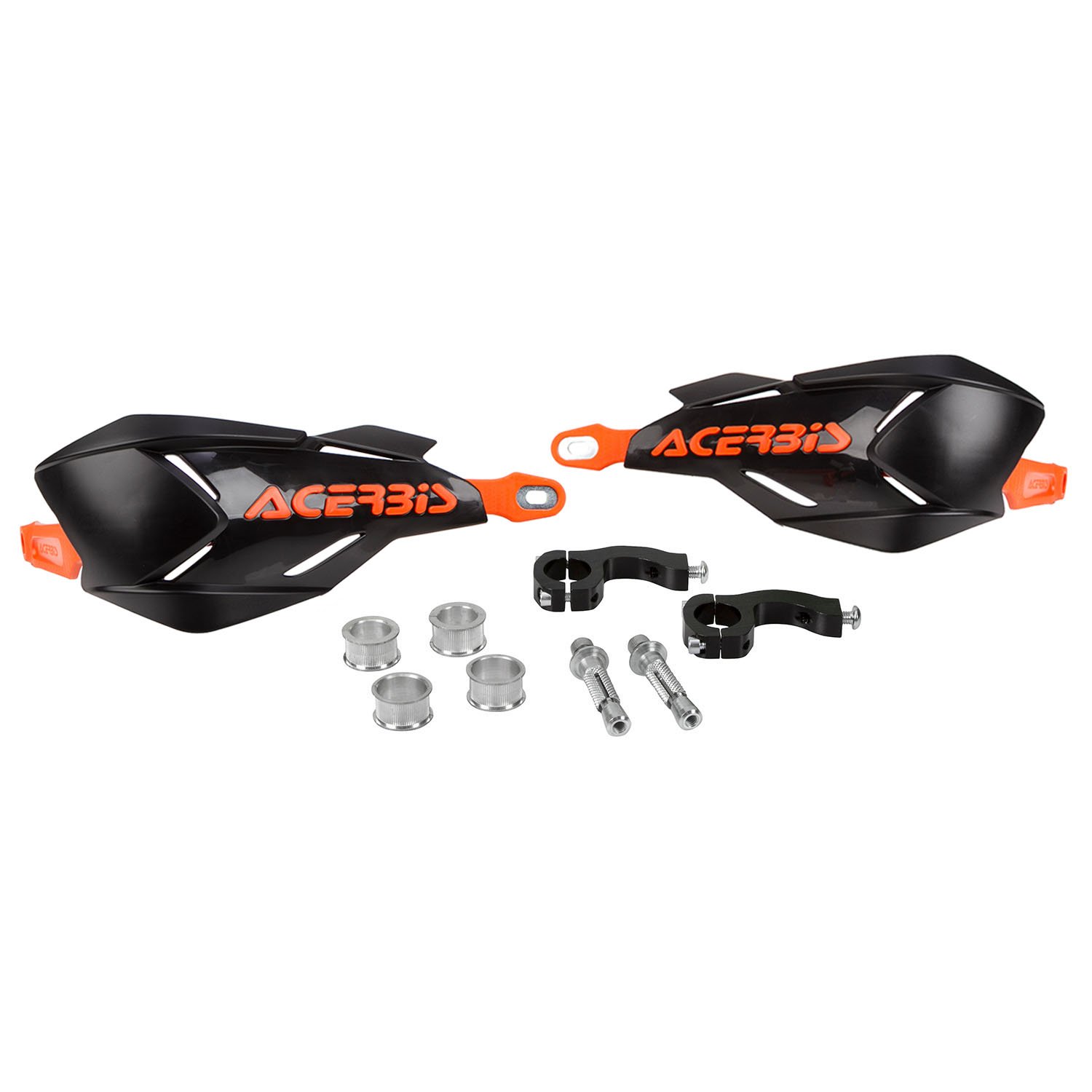 Acerbis Handguards X-Factory Black/Orange, Incl. Mounting Kit