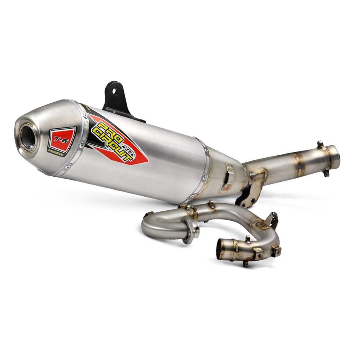 Pro Circuit Exhaust System T-6 Yamaha YZF 450 14-16, Stainless Steel/Aluminium/Stainless Steel