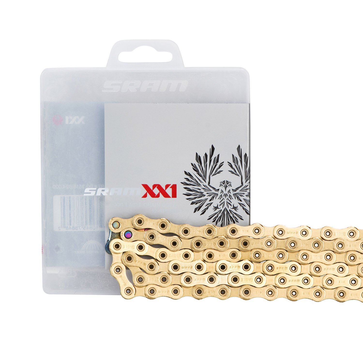 SRAM MTB Chain XX1 Eagle Hollow Pin Gold, 12-Speed, 126 Links
