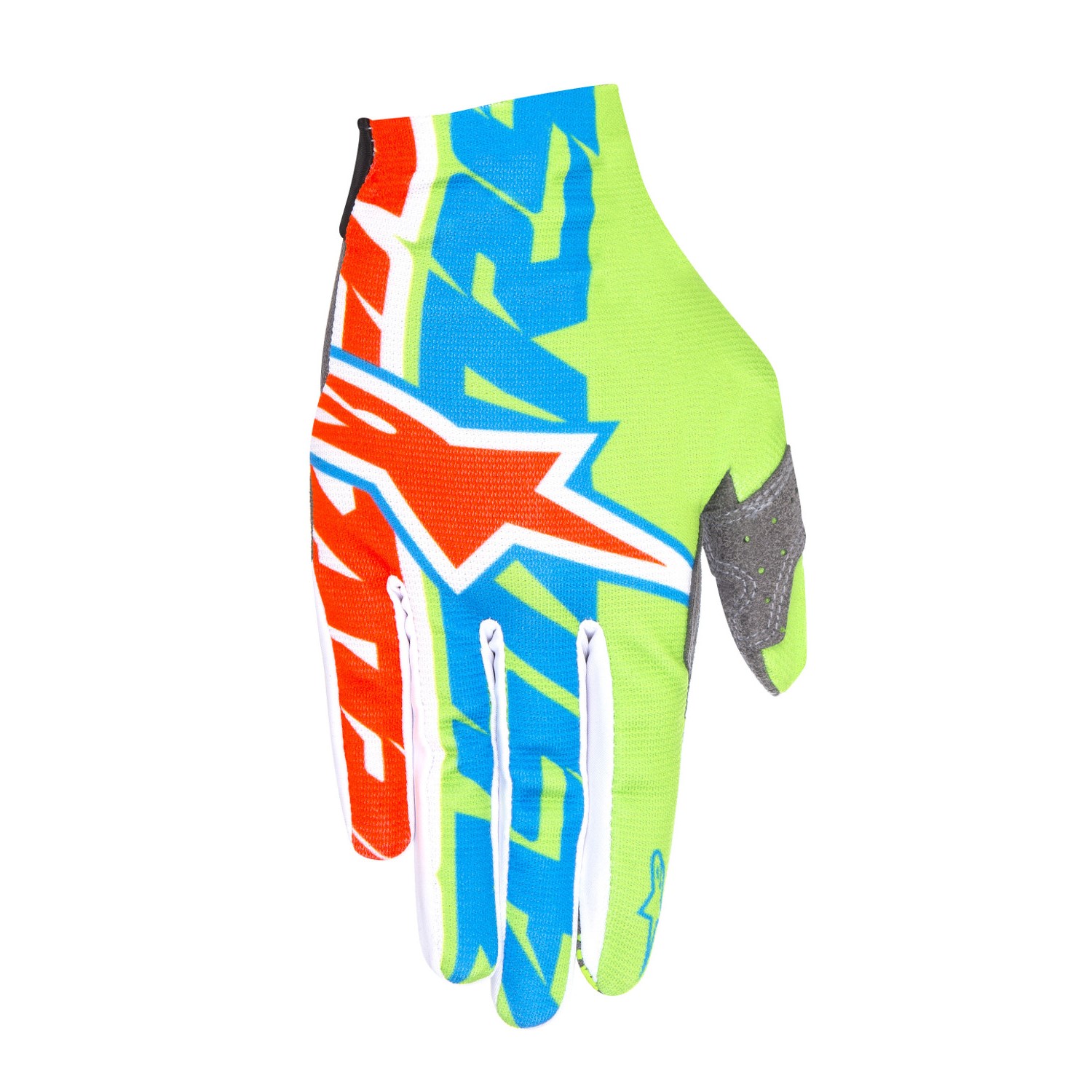 Alpinestars Gloves Rover Bright Green/Bright Blue/Orange Fluo