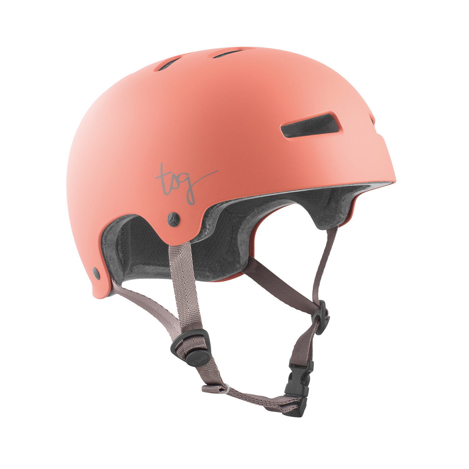 TSG Girls BMX/Dirt Helmet Evolution Women Solid Color - Satin Salmon