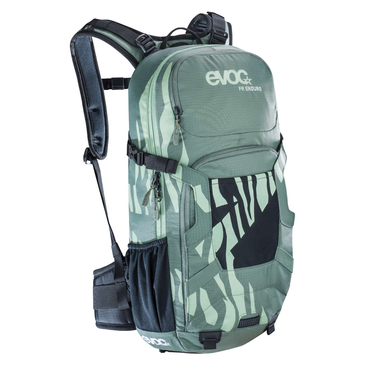 Evoc Girls Protector Backpack with Hydration System Compartment FR Enduro Olive-Light Petrol, 16 Liter