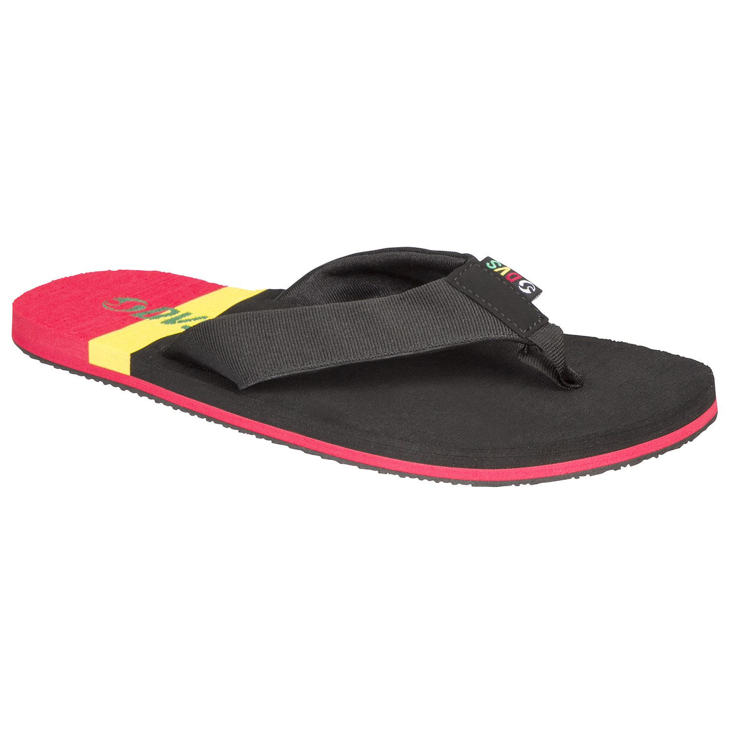 DVS Beach Sandals The Griff Black/Rasta Stripe