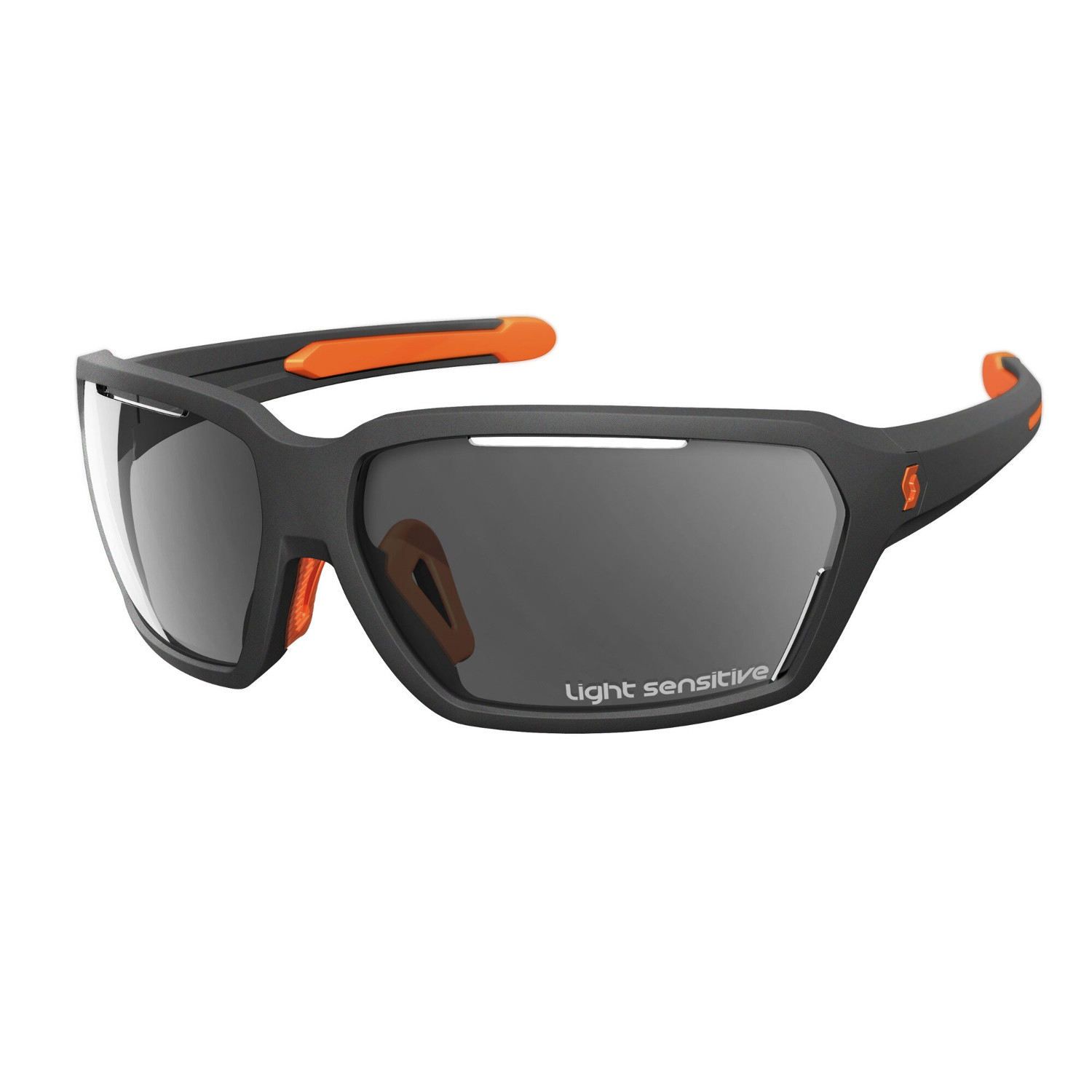 Scott Sunglasses Vector LS Grey Matt/Neon Orange - Grey Light Sensitive
