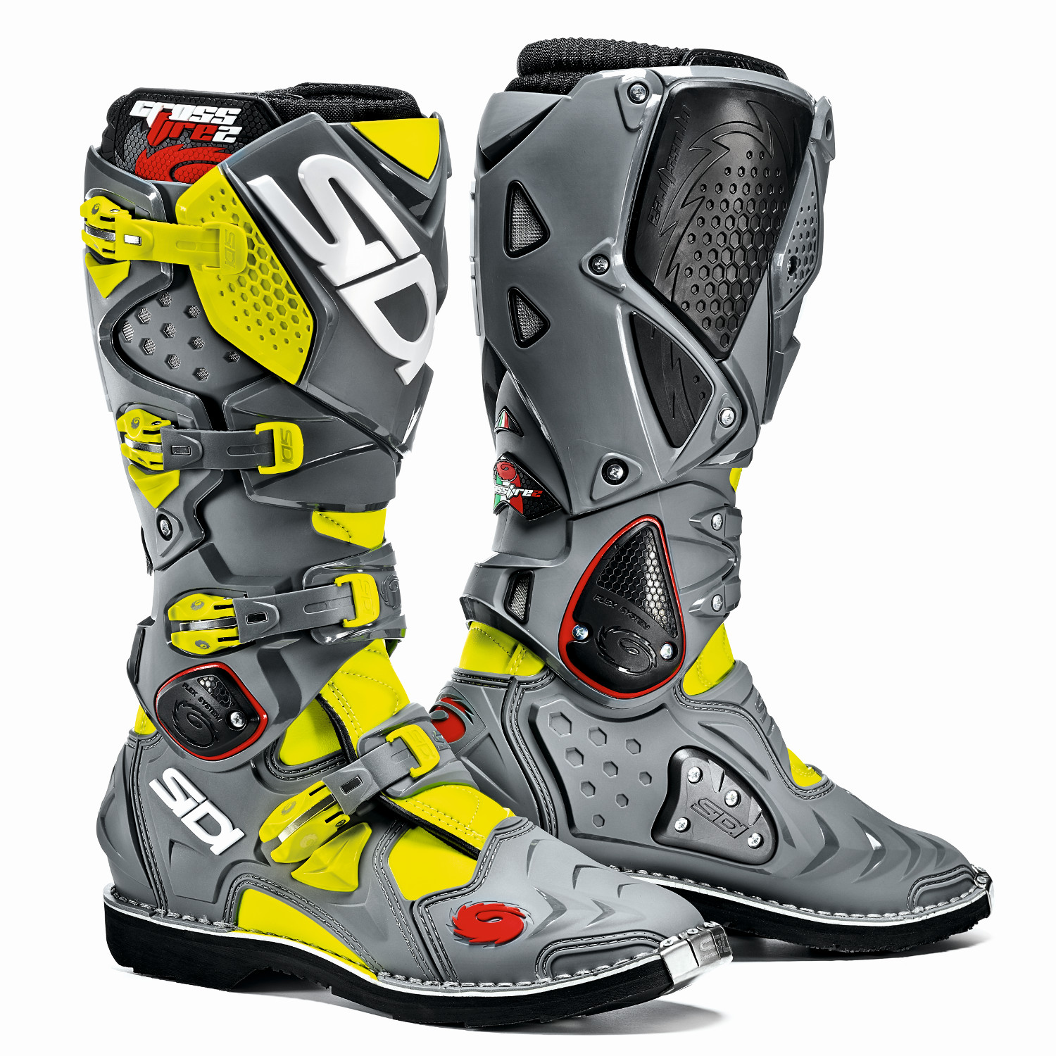 Sidi MX Boots Crossfire 2 Yellow Fluo/Grey