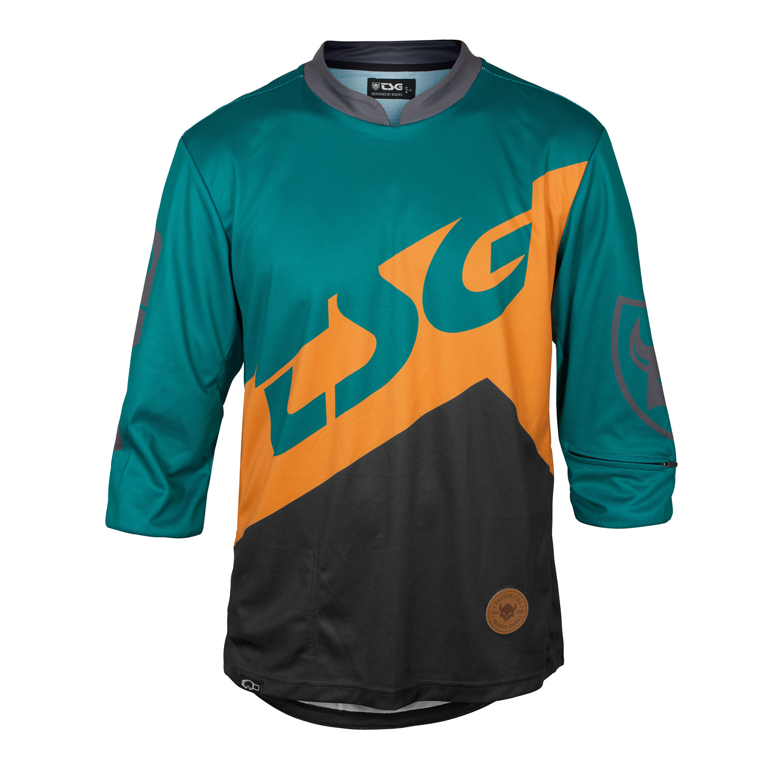 TSG Bike Jersey ¾ Sleeve AK1 Black/Green