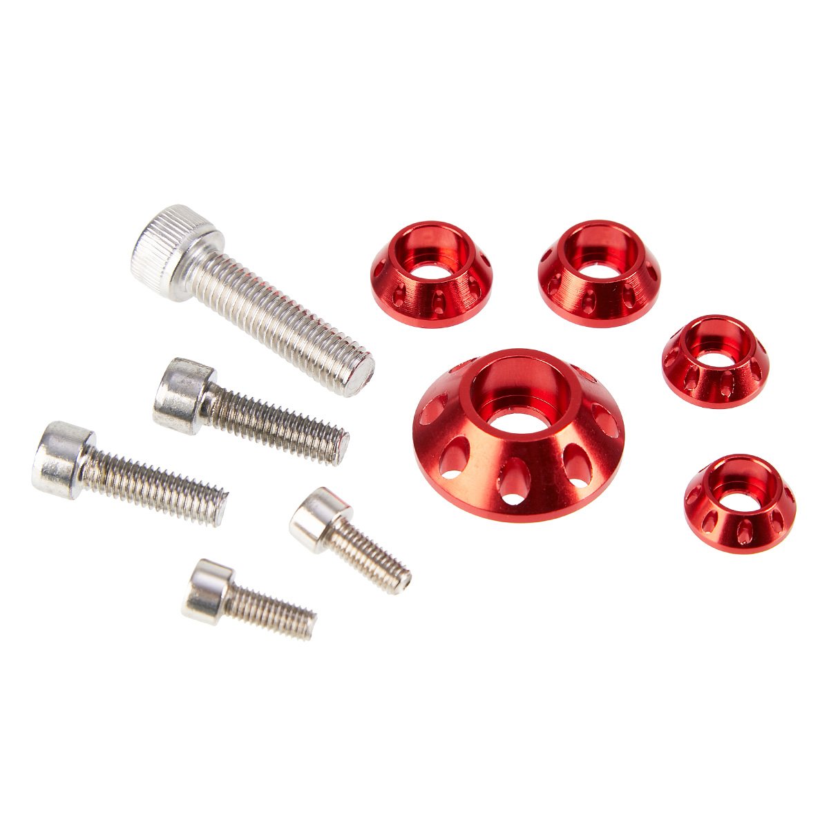 YCF Screws/Washers Set  for Plastic and Tank, Red