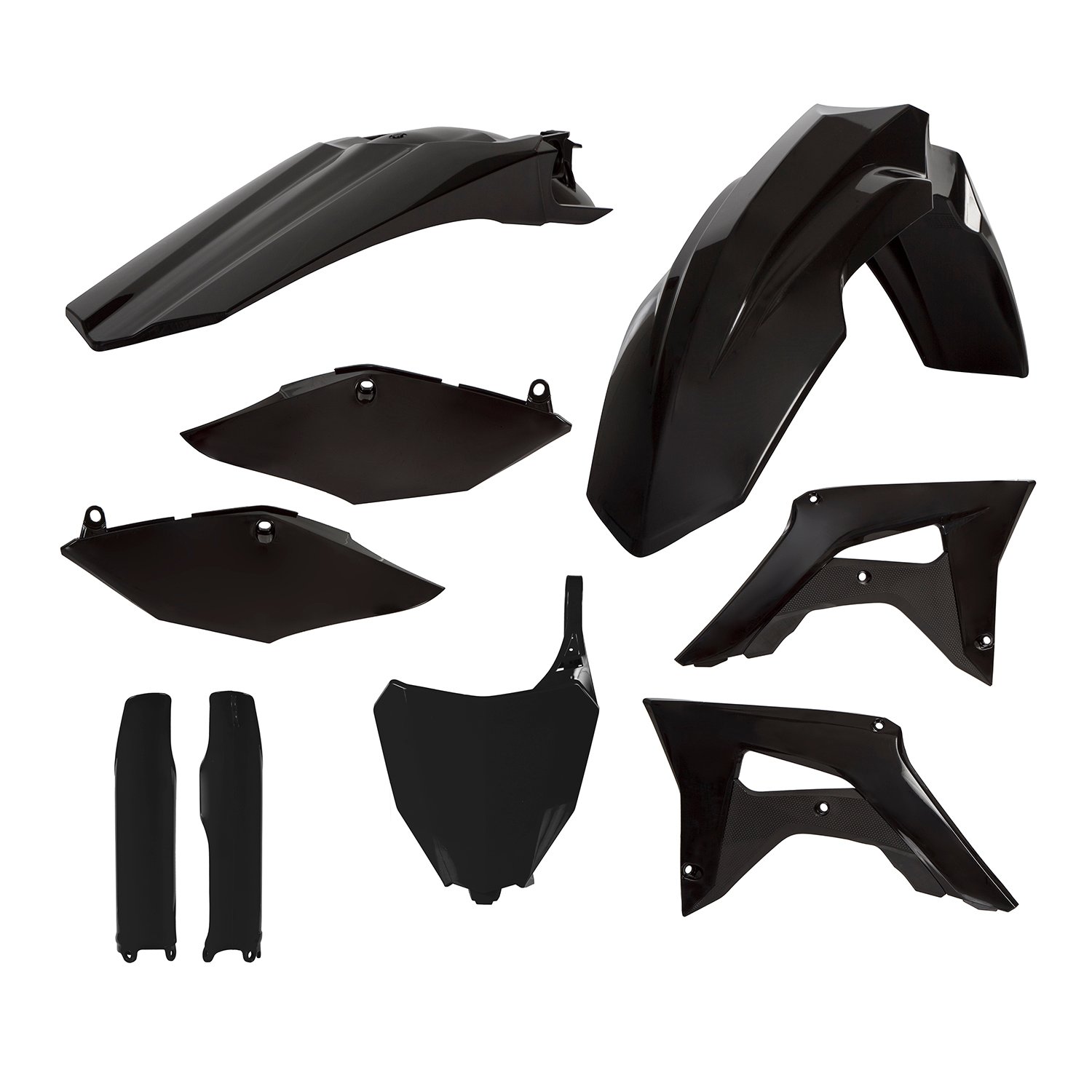 Acerbis Kit Plastique complet Full-Kit Honda CRF 250R 18-21, CRF 450R 17-20, Noir