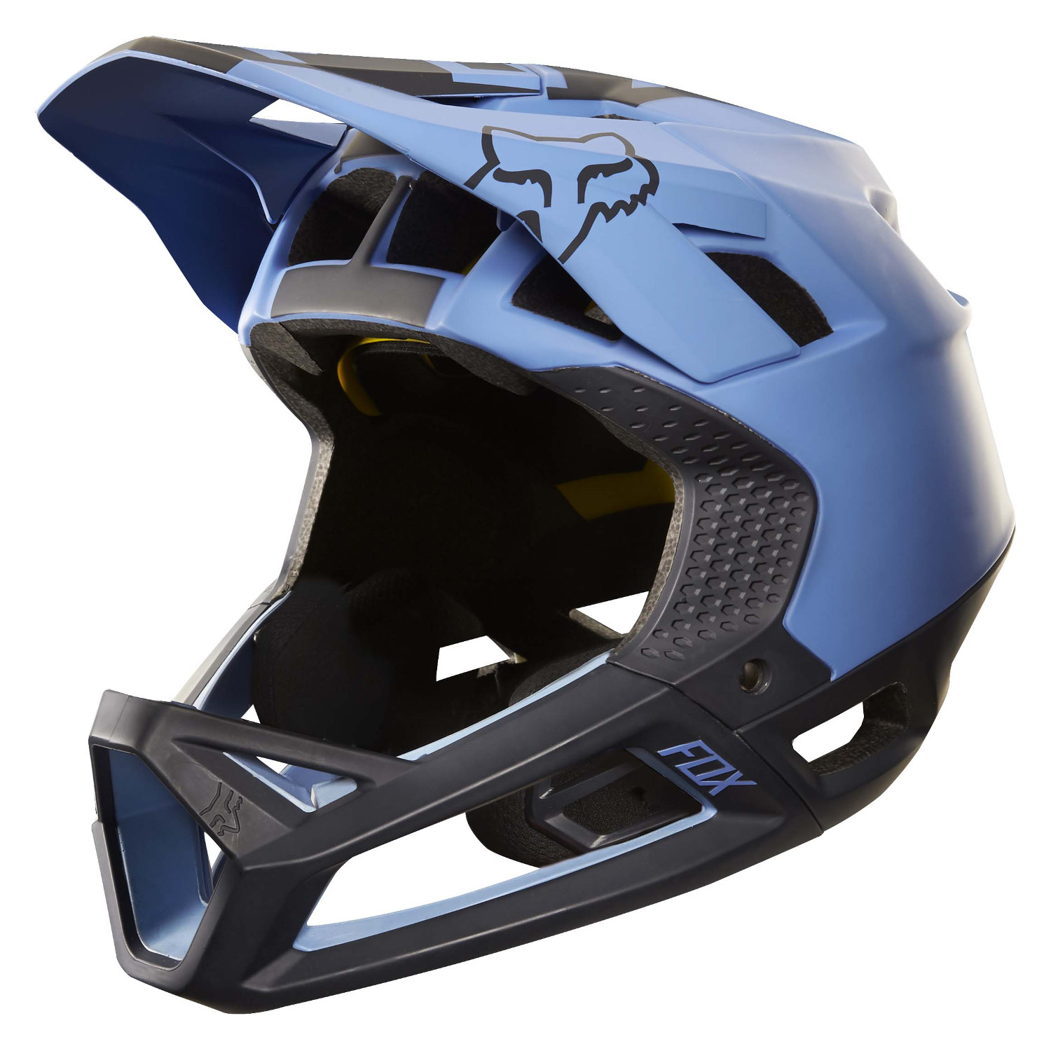Fox Enduro-MTB Helm Proframe Libra - Blau/Schwarz