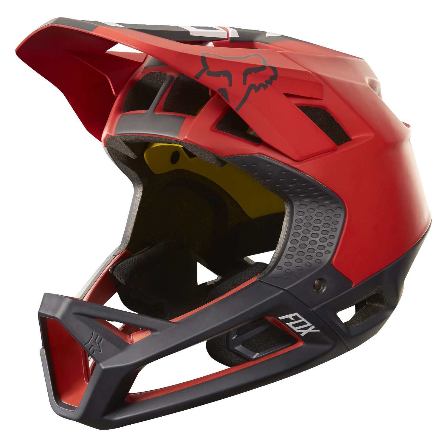 Fox Enduro-MTB Helm Proframe Libra - Rot/Schwarz
