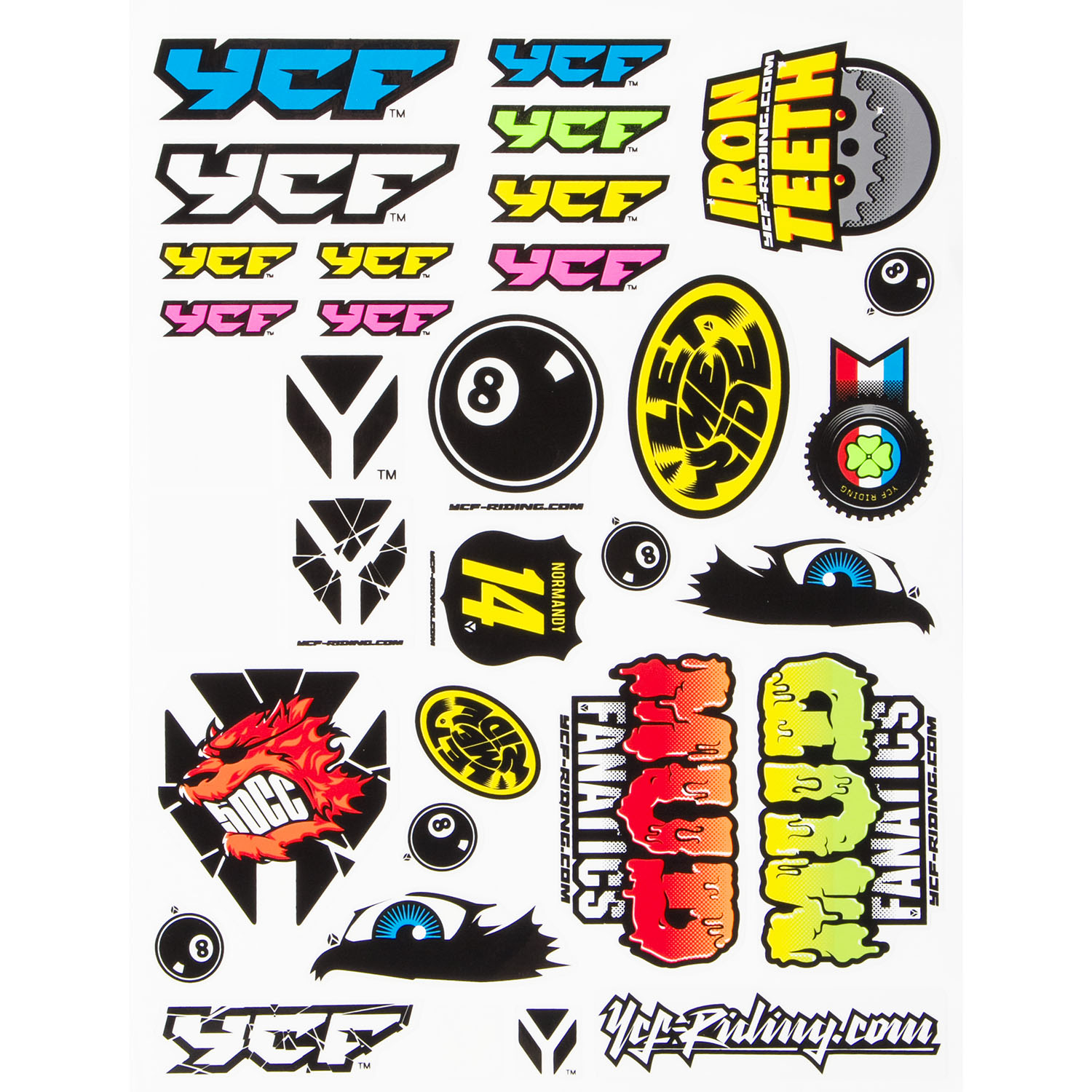 YCF Sticker Sheet  Multi