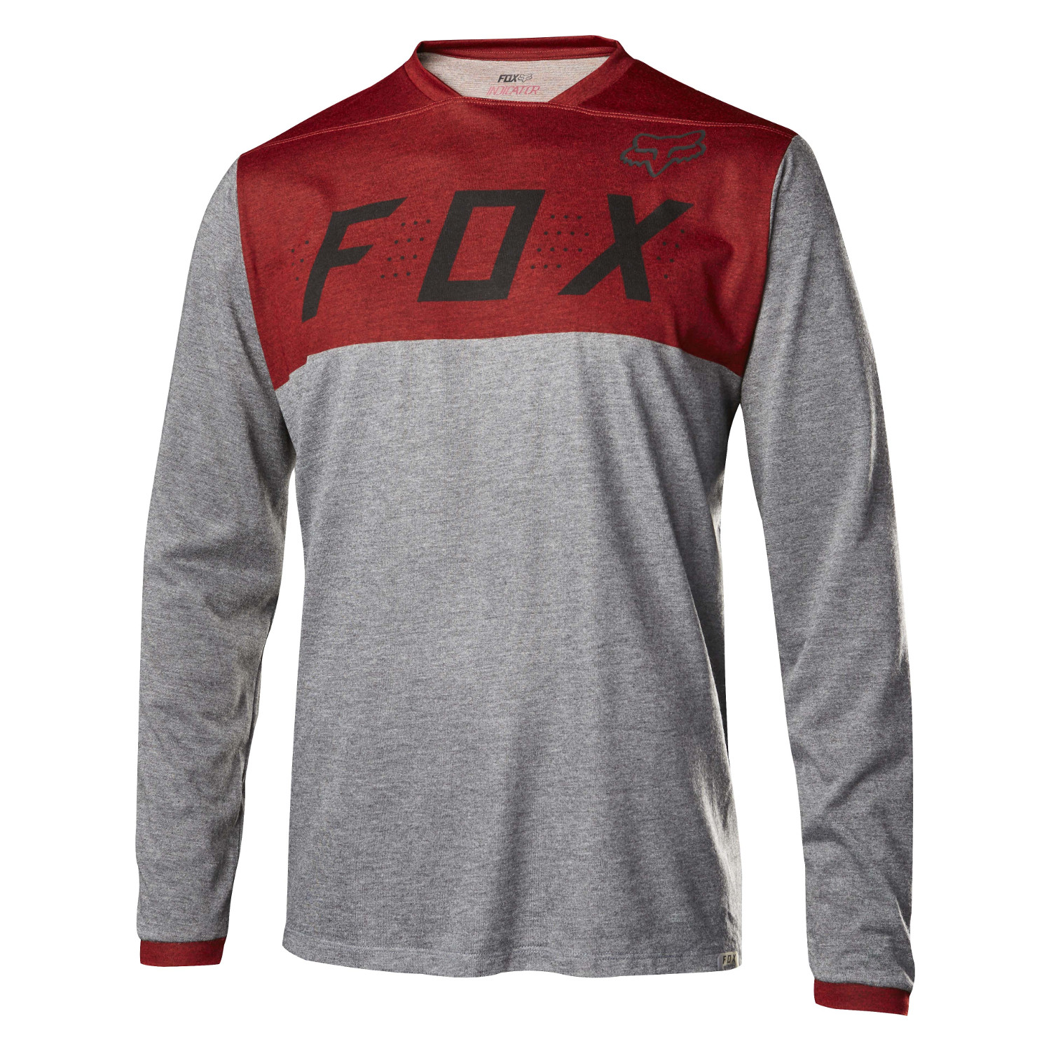 Fox Trail Jersey Long Sleeve Indicator Heather Red