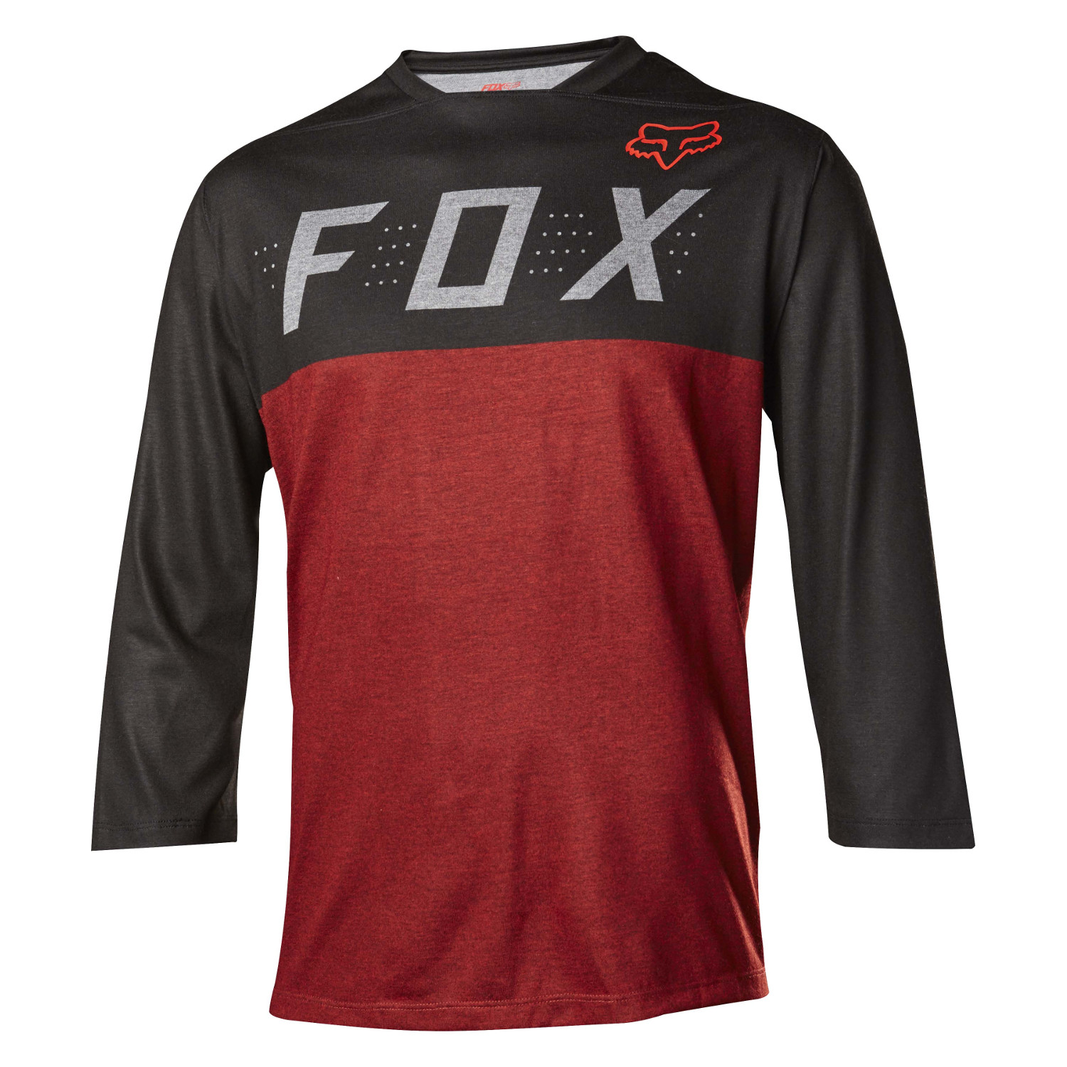 Fox 3/4 Sleeve Trail Jersey Indicator Heather Red