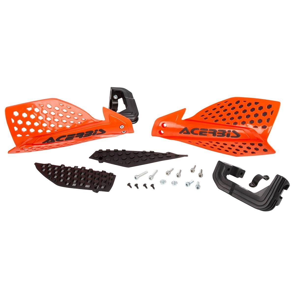 Acerbis Protège Mains X-Ultimate Orange/Noir, Kit de Montage inclus