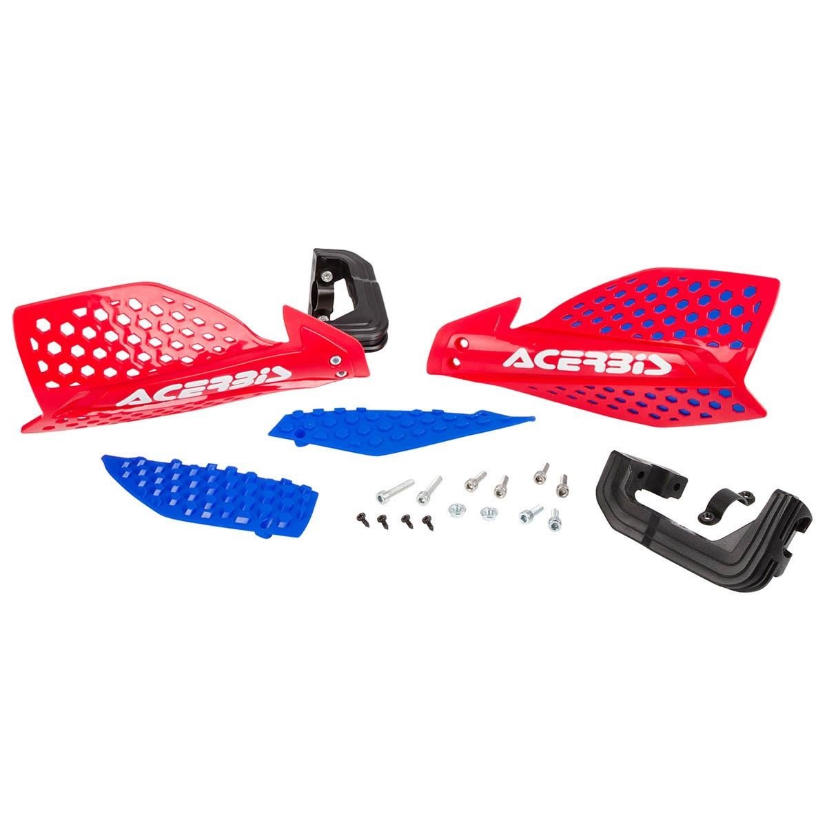 Acerbis Handguards X-Ultimate Red/Blue, Incl. Mounting Kit