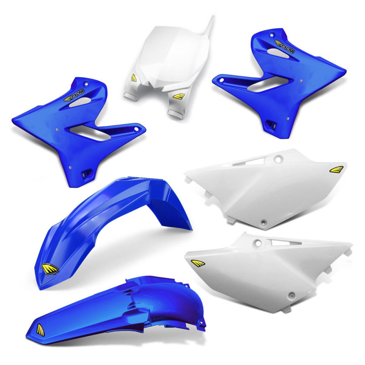 Cycra Plastik-Kit Full-Kit Yamaha YZ 125/250 15-17, Blau/Weiß