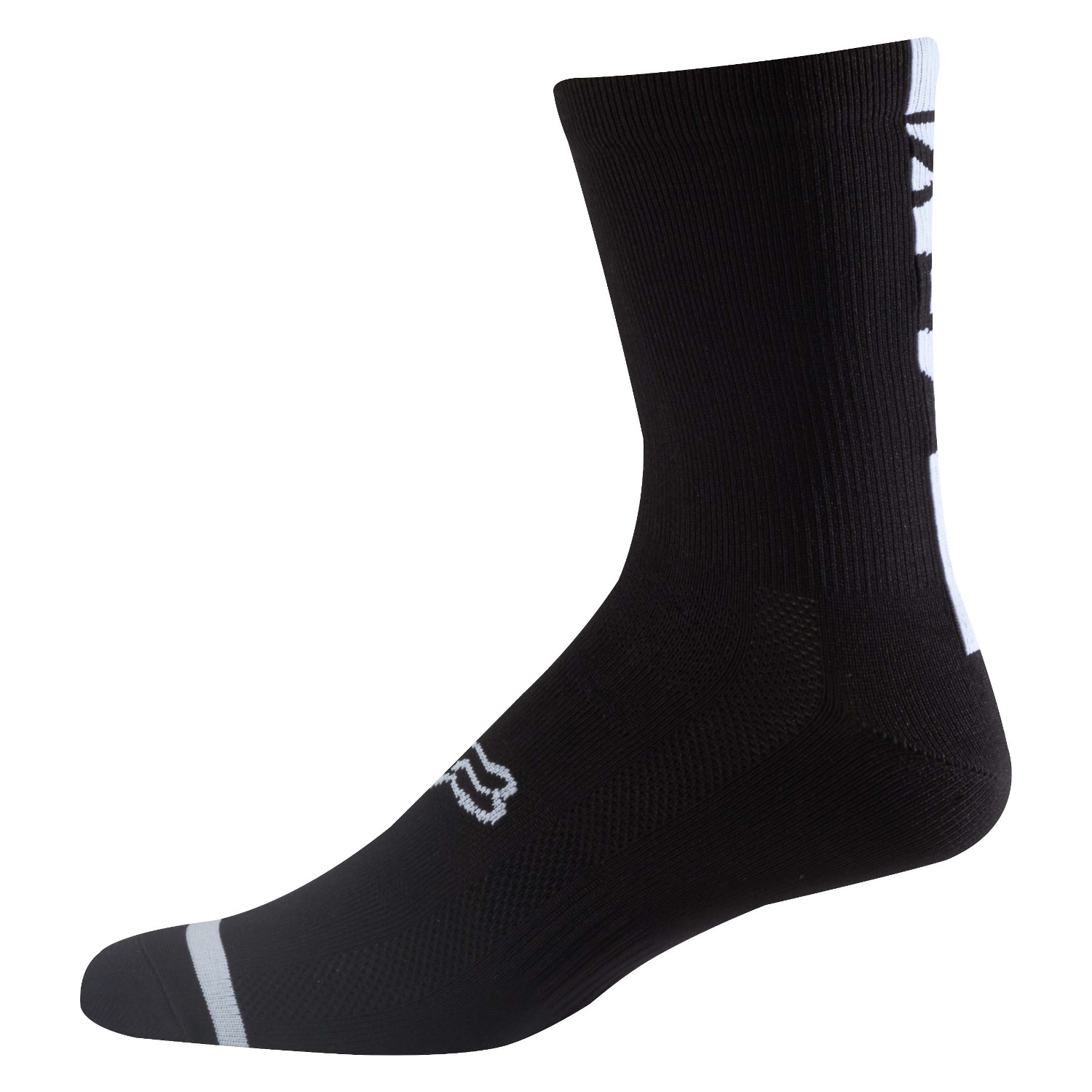 Fox Socks 8 Inch Trail Logo - Black