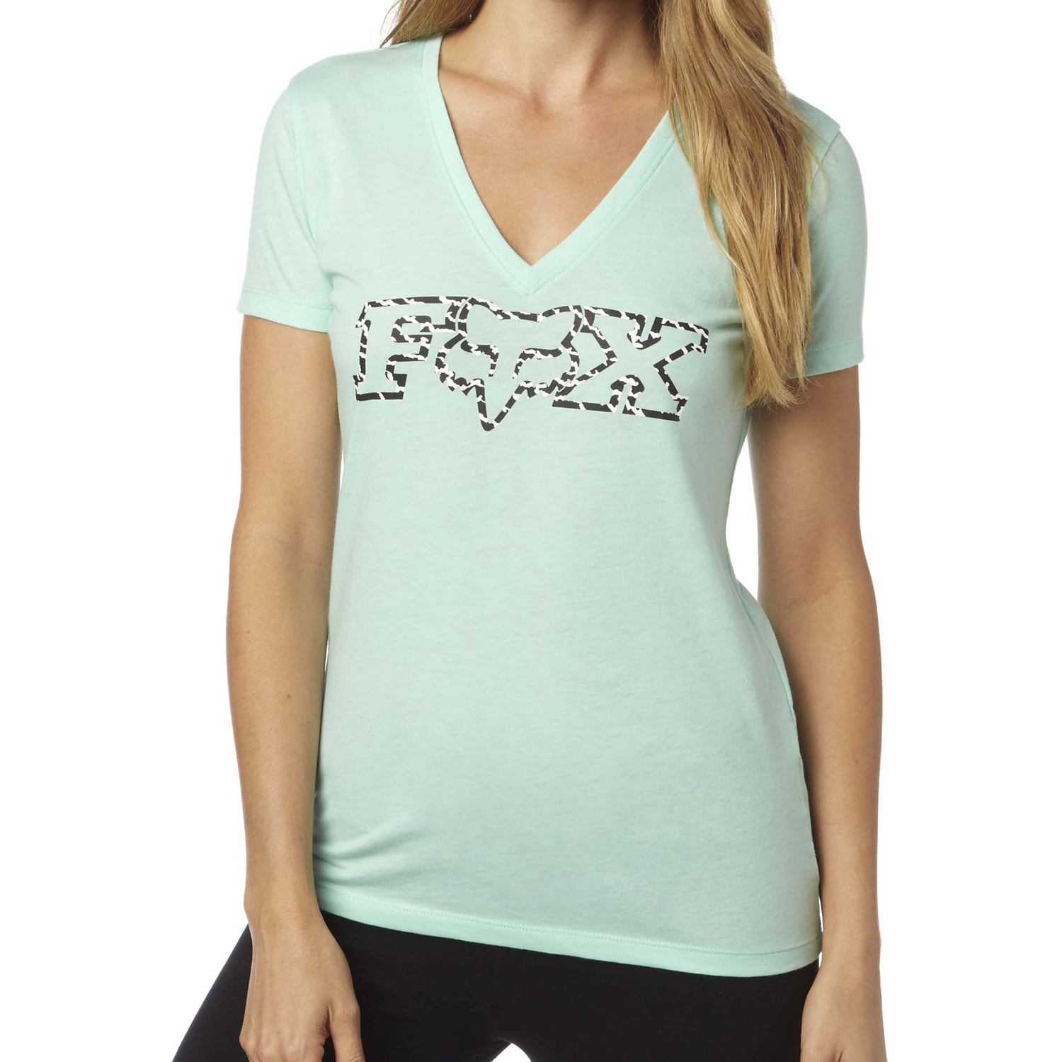 Fox Donna T-Shirt Remained V-Neck H20