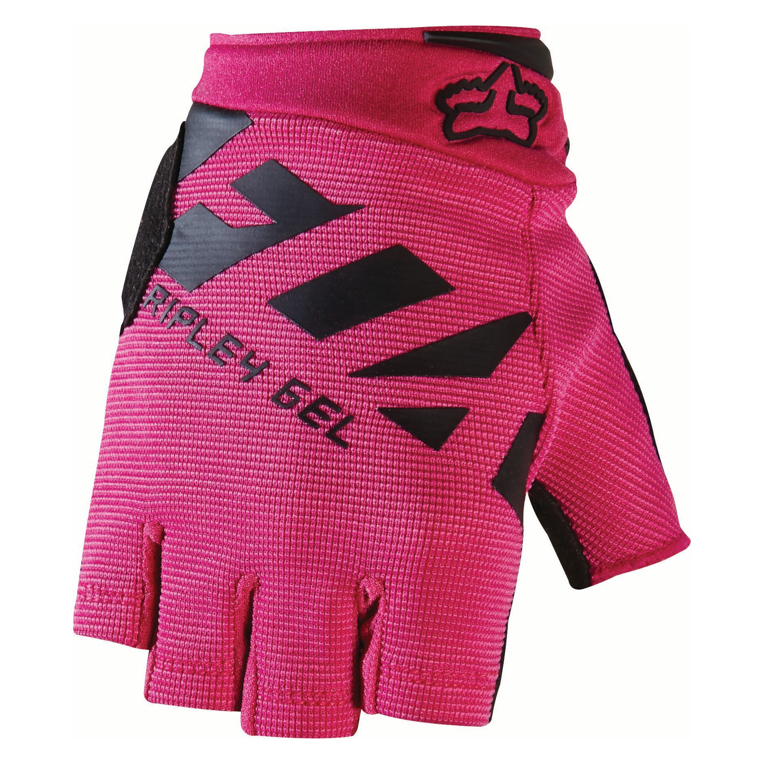Fox Girls Gloves Short Finger Ripley Gel Black/Pink