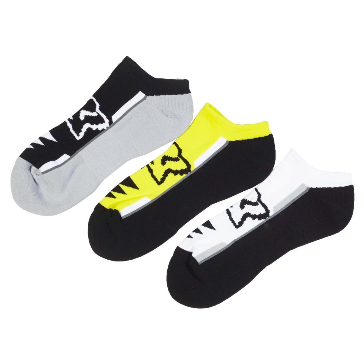 Fox Chaussettes Performance No Show Flo Yellow, 3 Pairs