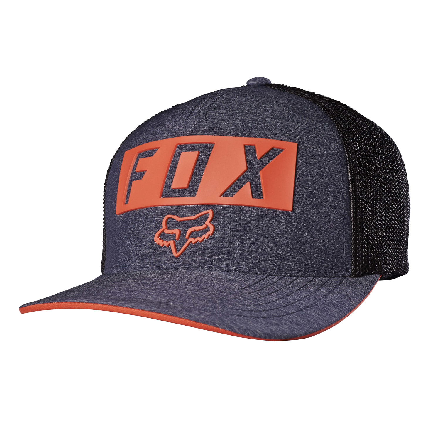 Fox Flexfit Cap Moth Stacked Navy meliert