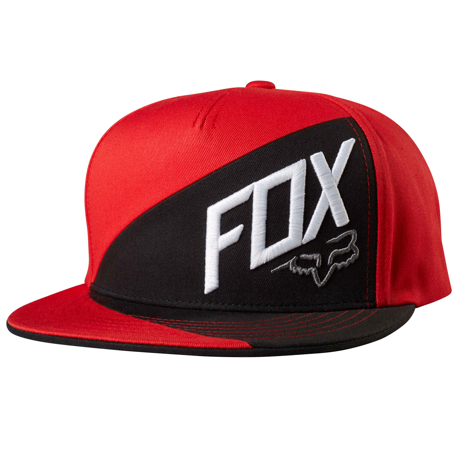 Fox Cappellino Snap Back Overlapped Flame Red