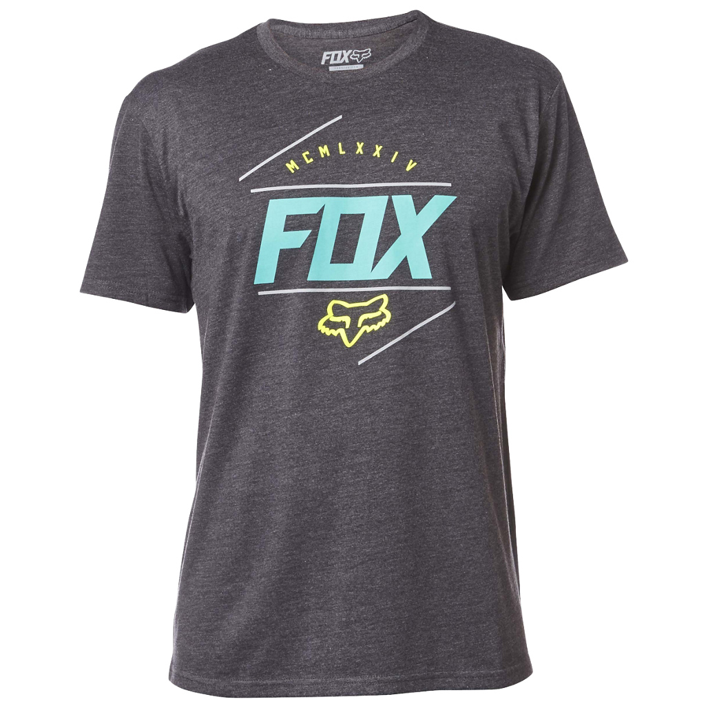 Fox T-Shirt Looped Out Schwarz meliert