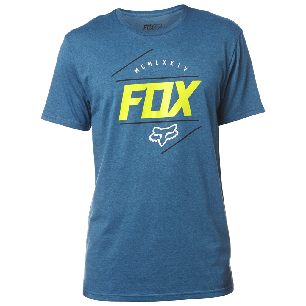 Fox T-Shirt Looped Out Heather Maui Blue