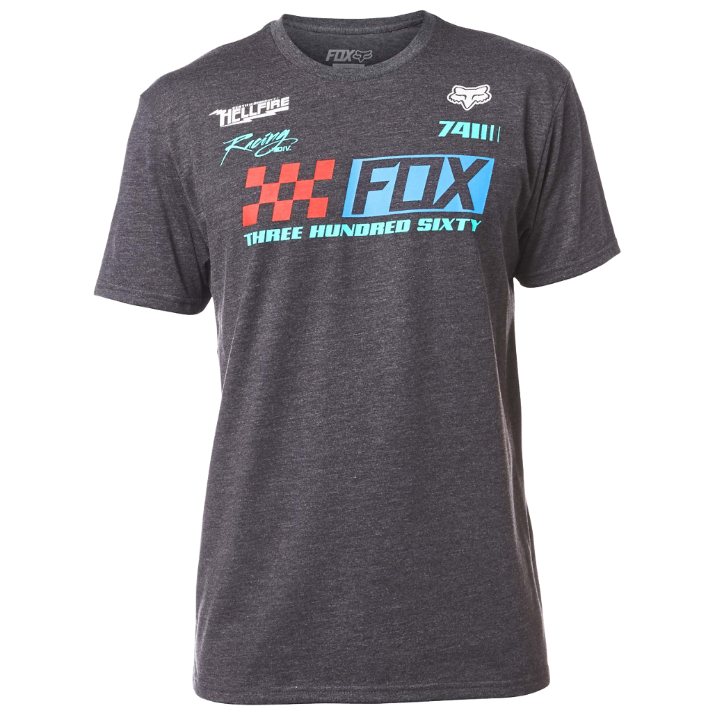 Fox T-Shirt Repaired Heather Black