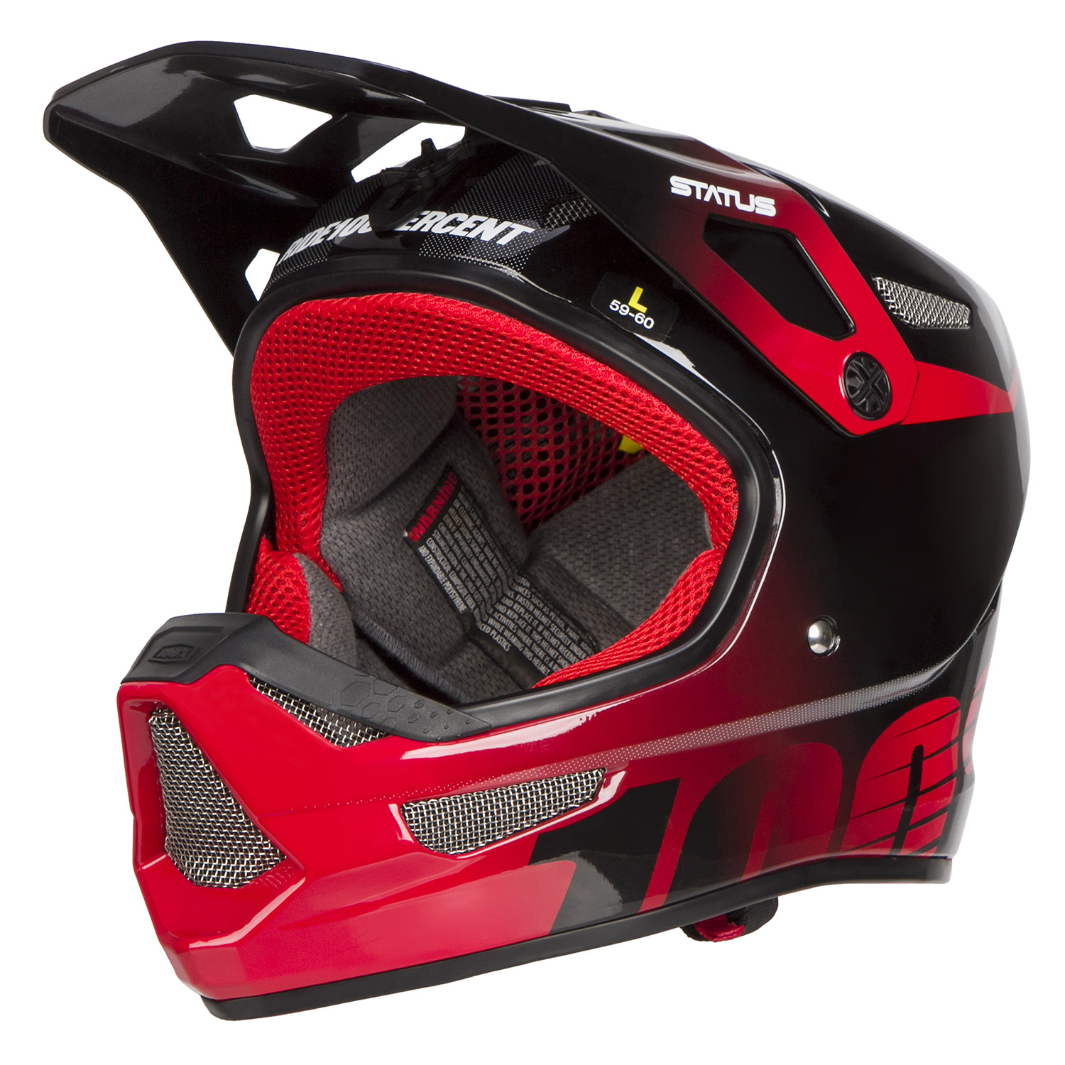 100% Downhill MTB Helmet Status Selecta Red
