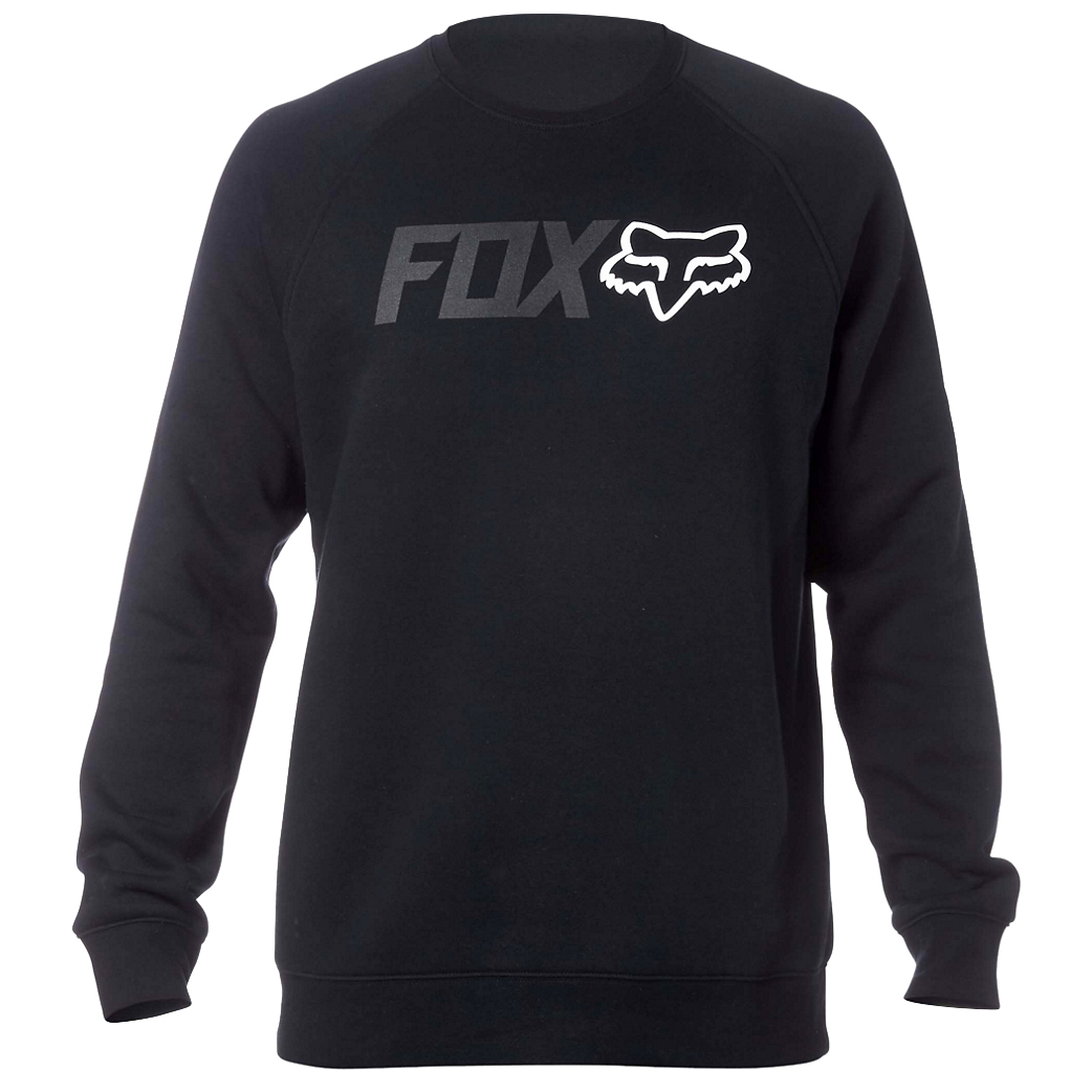 Fox Fleece Pullover Legacy Crew Black