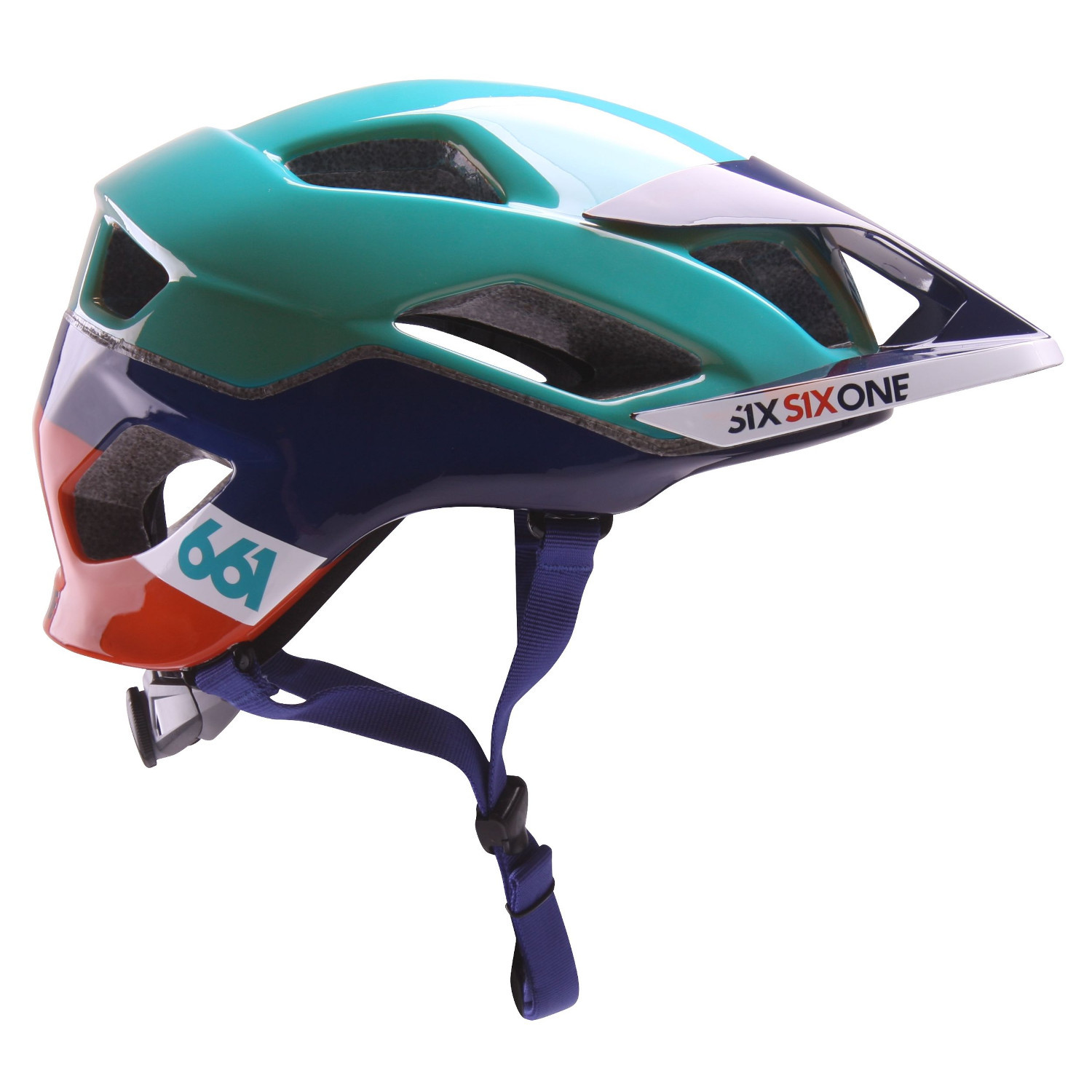 SixSixOne Enduro-MTB Helmet Evo AM Orange/Blau