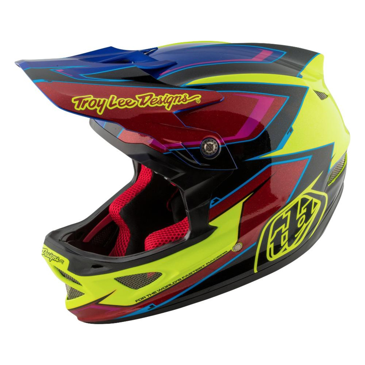 Troy Lee Designs Casco MTB Downhill D3 Cadence - Yellow/Red