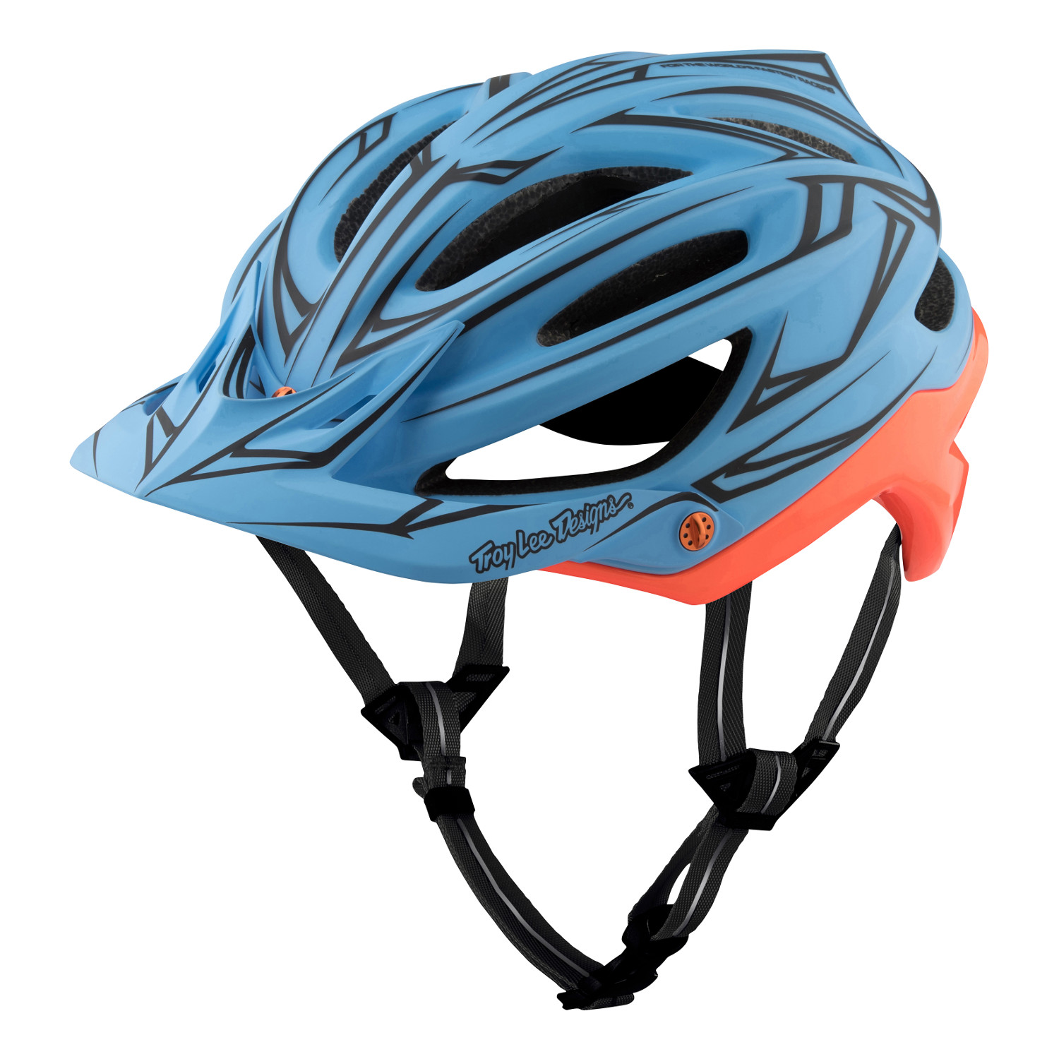 Troy Lee Designs Enduro-MTB Helm A2 Pinstripe Blau/Rot