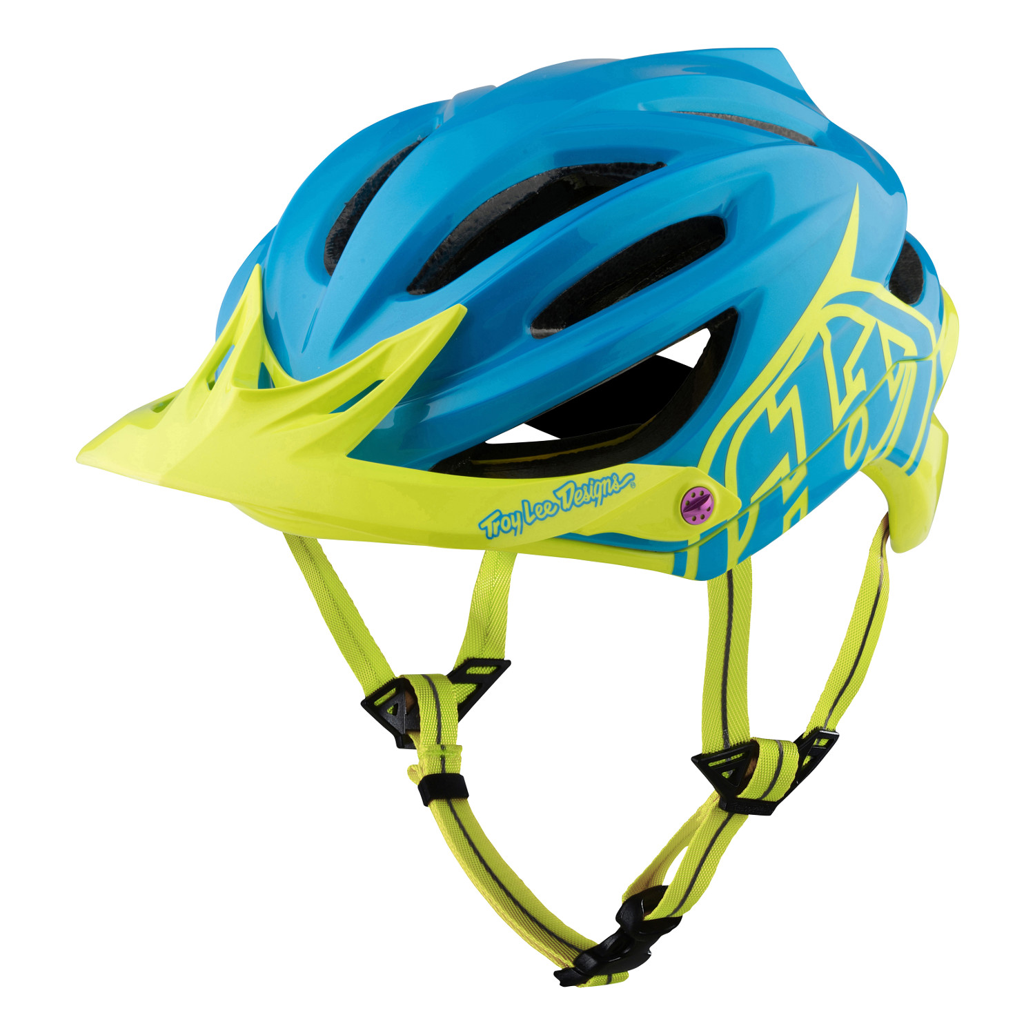 Troy Lee Designs Enduro-MTB Helmet A2 Decoy Cyan/Yellow