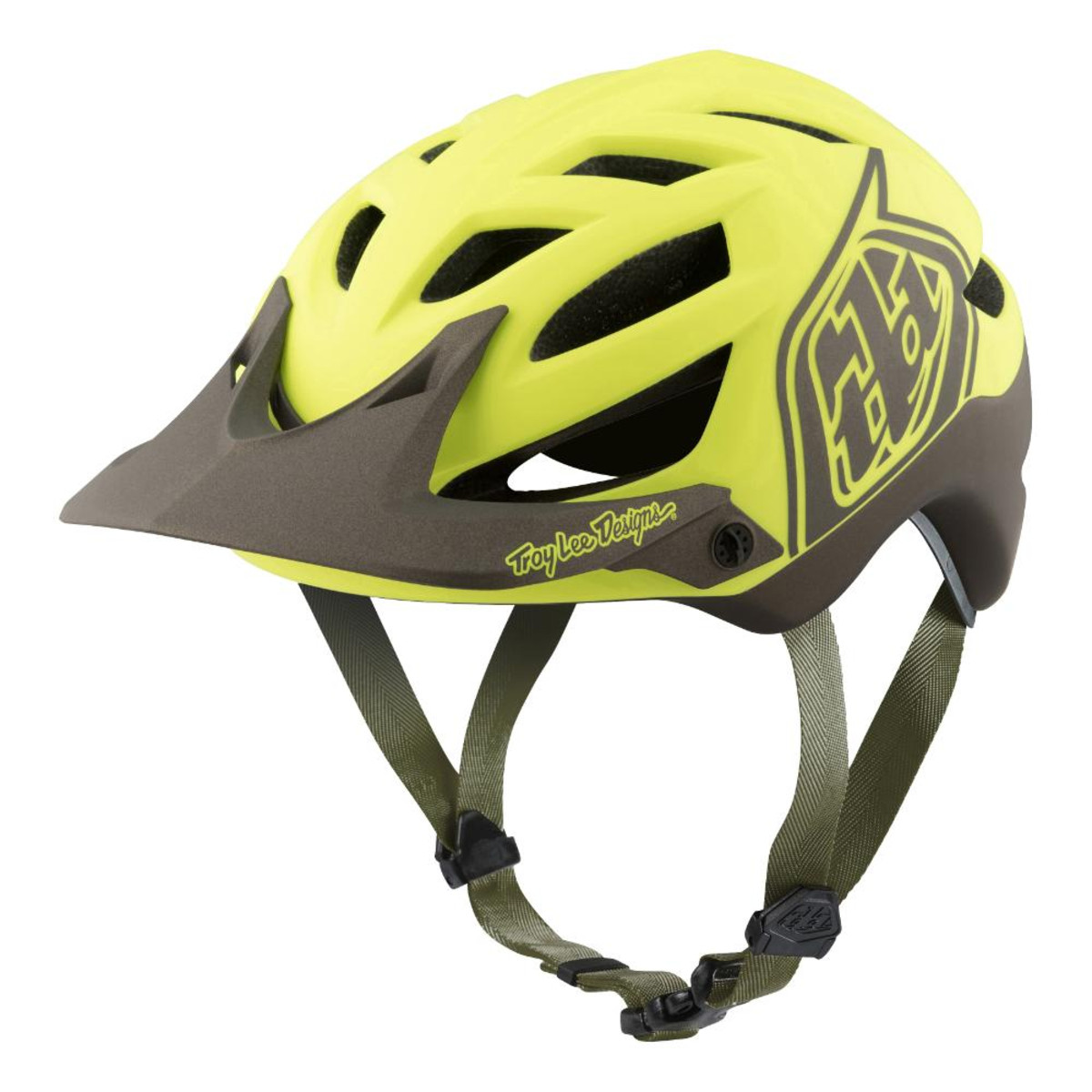 Troy Lee Designs Enduro-MTB Helm A1 Classic Gelb/Schwarz