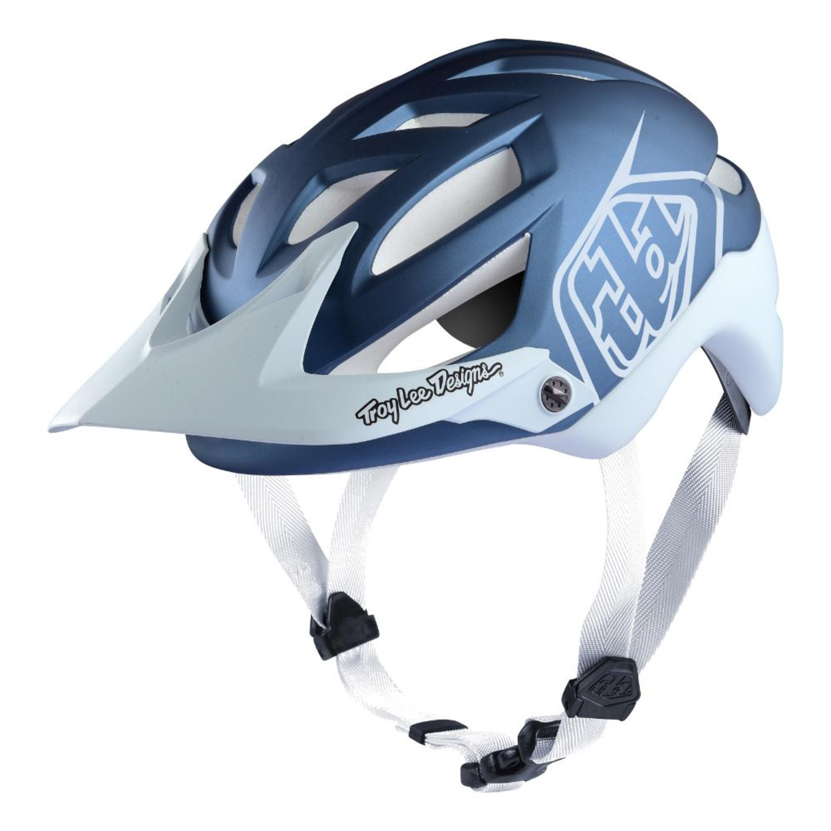 Troy Lee Designs Enduro-MTB Helm A1 Classic Blau/Weiß