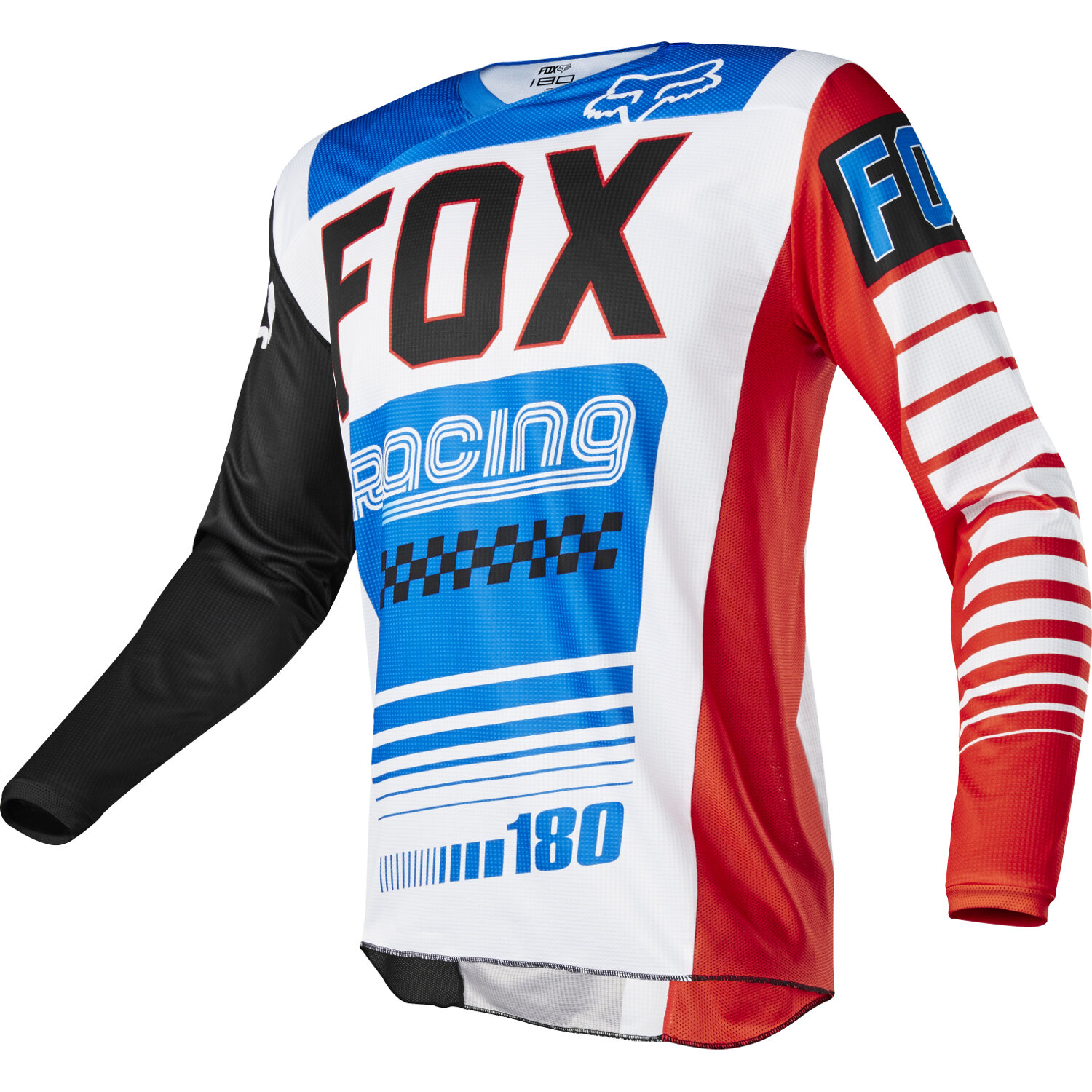 Fox Maillot MX 180 Fiend Blue/Red - Special Edition