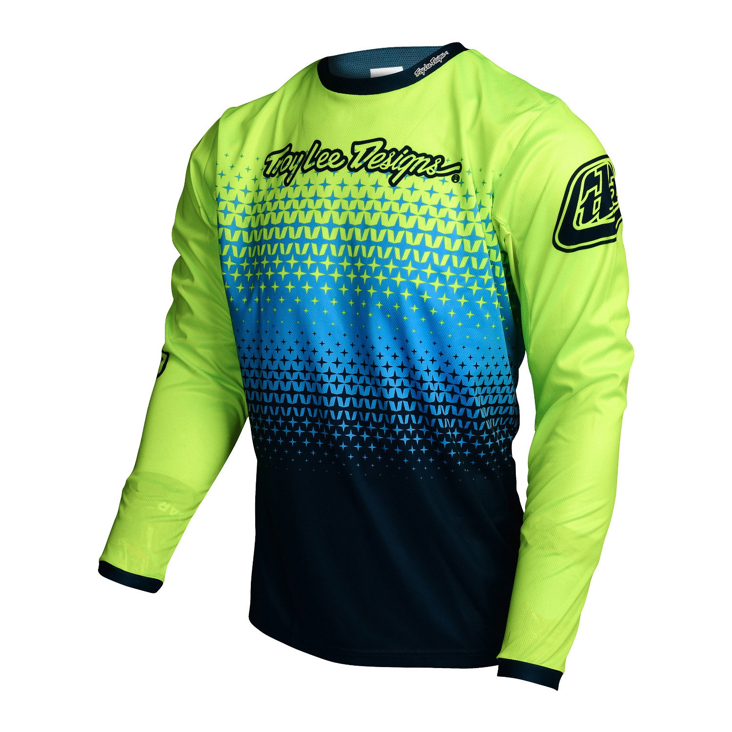 Troy Lee Designs Maillot VTT Manches Longues Sprint Starburst - Flo Yellow