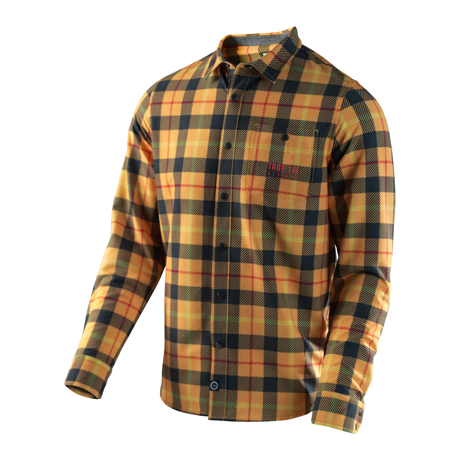 Troy Lee Designs Camicia Grind Plaid - Yellow