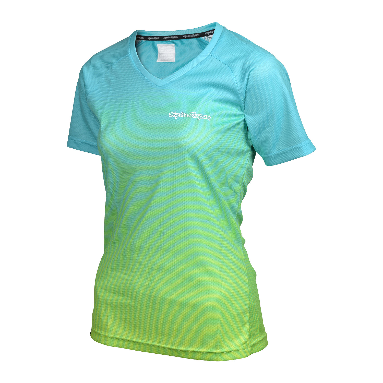 Troy Lee Designs Girls Trail Jersey Short Sleeve Skyline Dissolve - Turquoise
