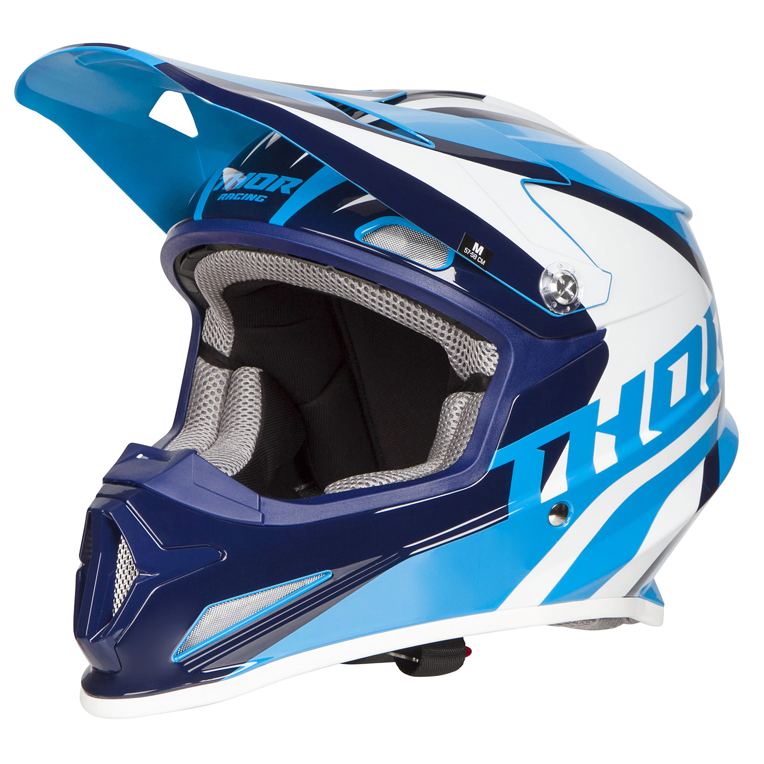 Thor MX Helmet Sector Ricochet - Blue/Navy
