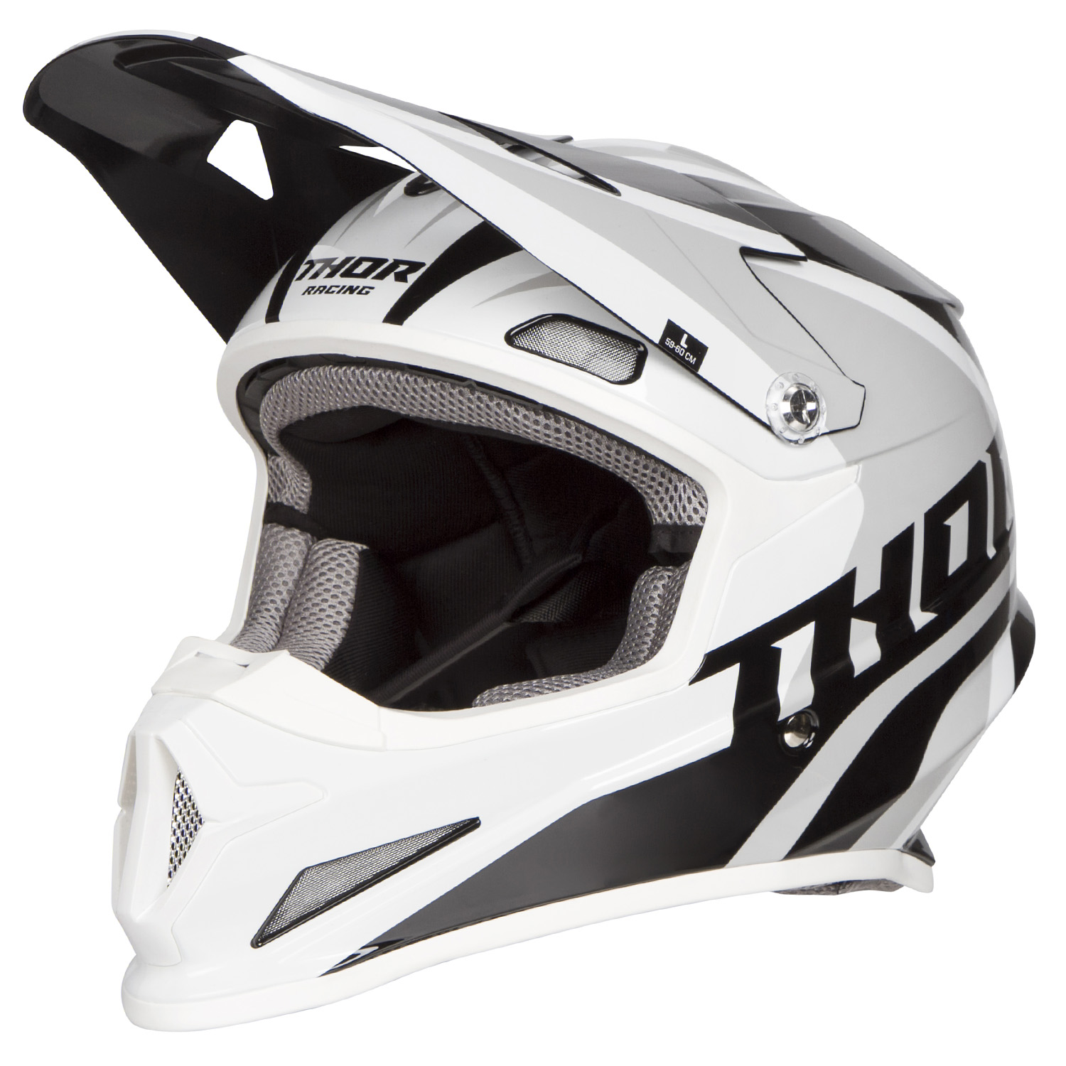 Thor Helmet Sector Ricochet - White/Grey