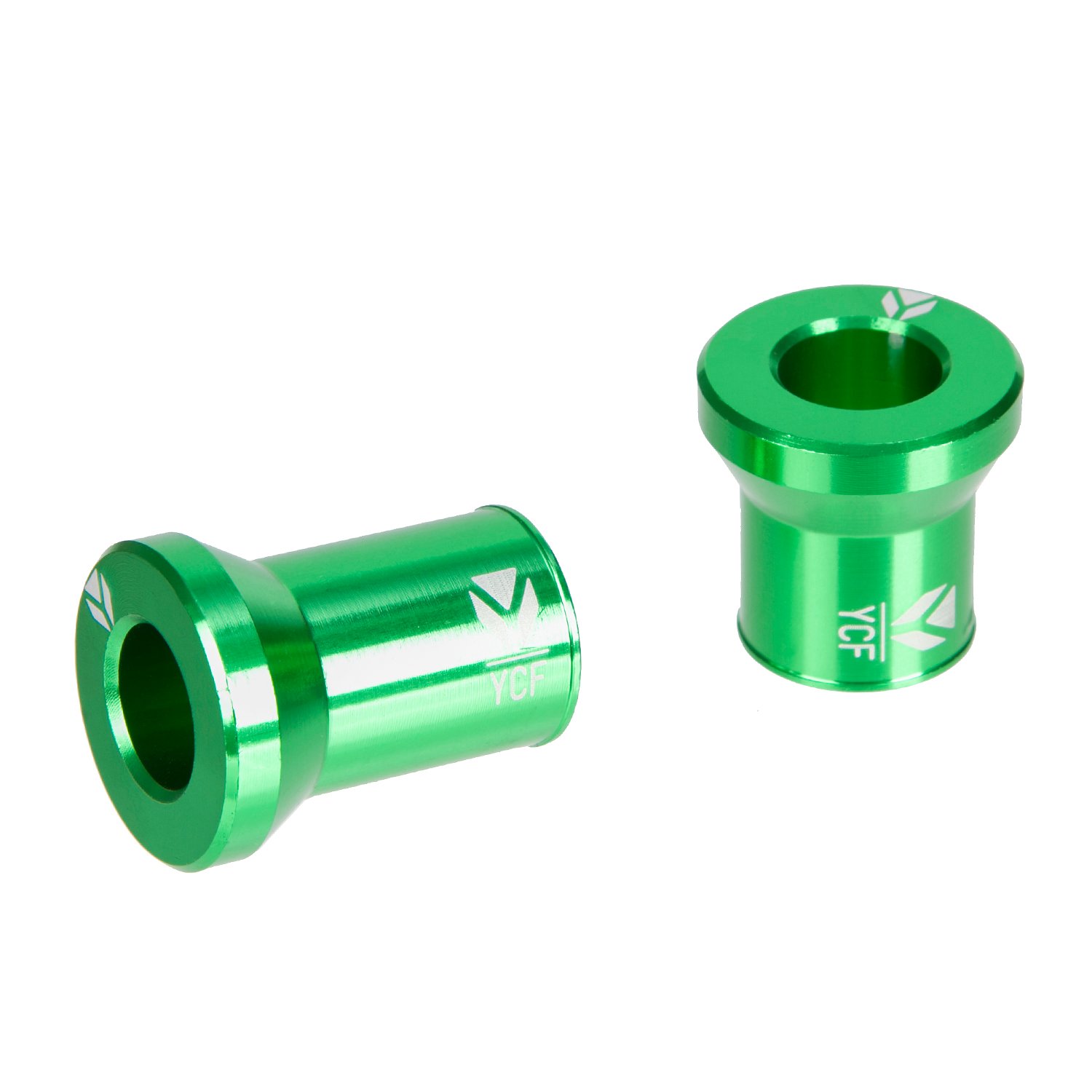 YCF Kit Distanziali Ruota  Verde, Alluminio, Ruota Posteriore
