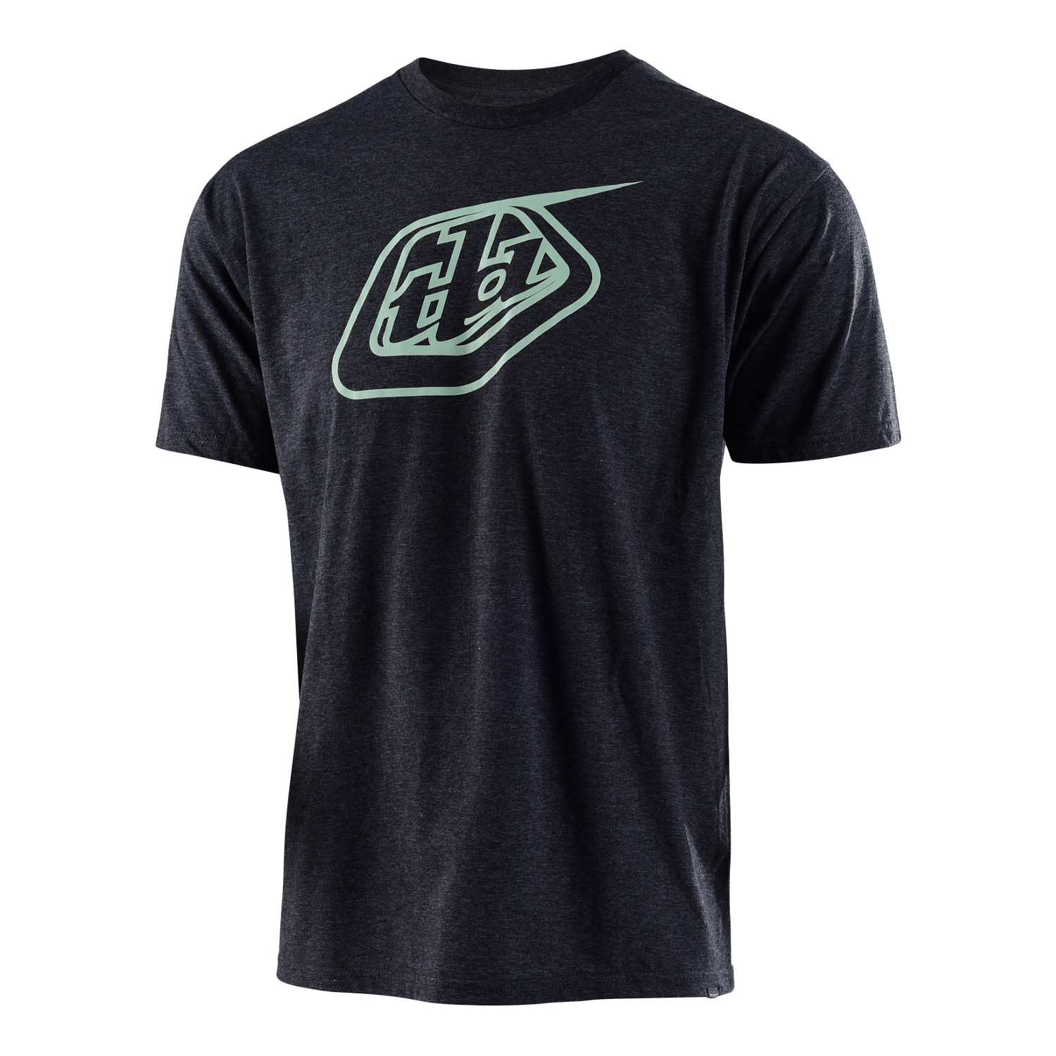 Troy Lee Designs T-Shirt Logo Heather Charcoal/Green