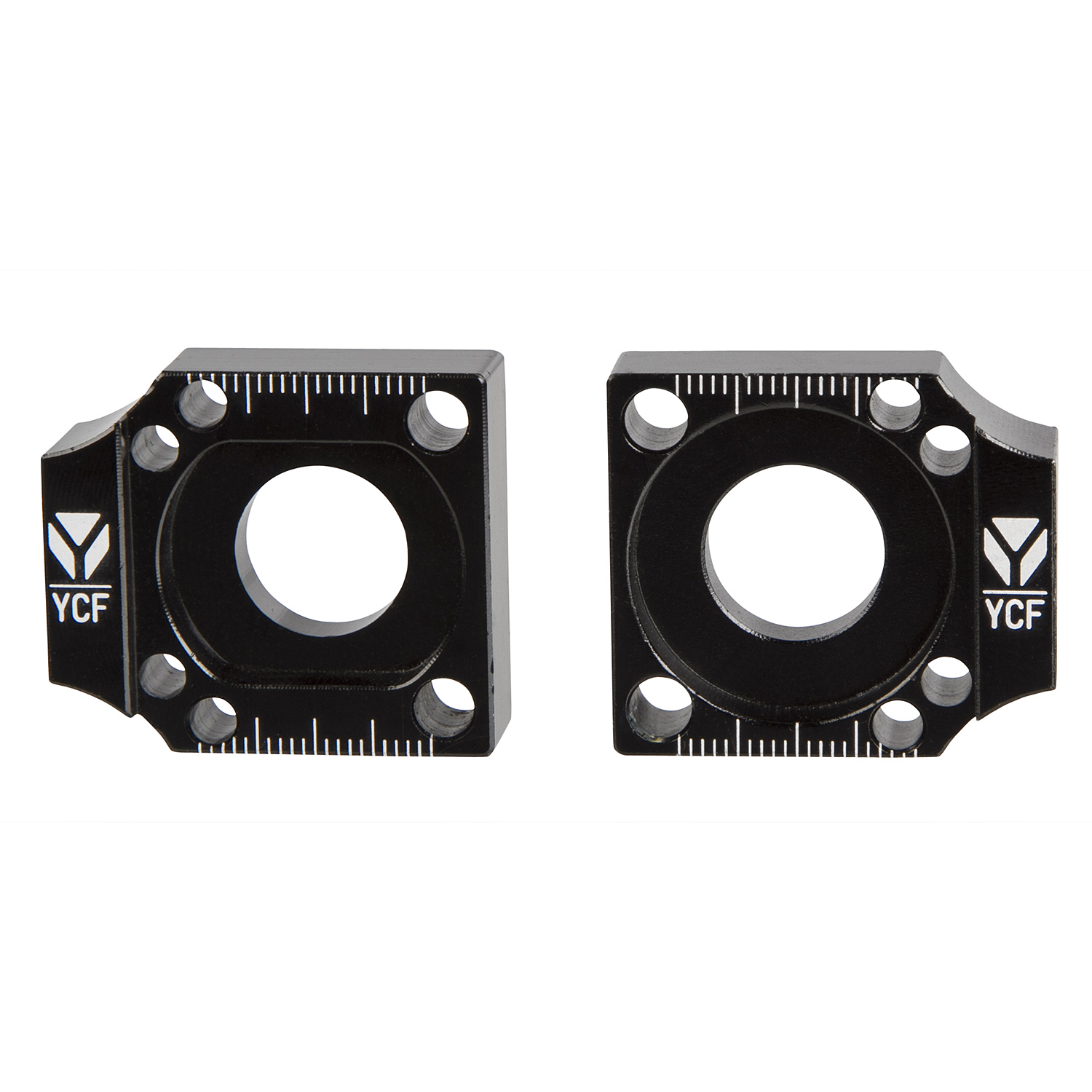 YCF Axle Blocks  for Aluminium Swingarms, Black
